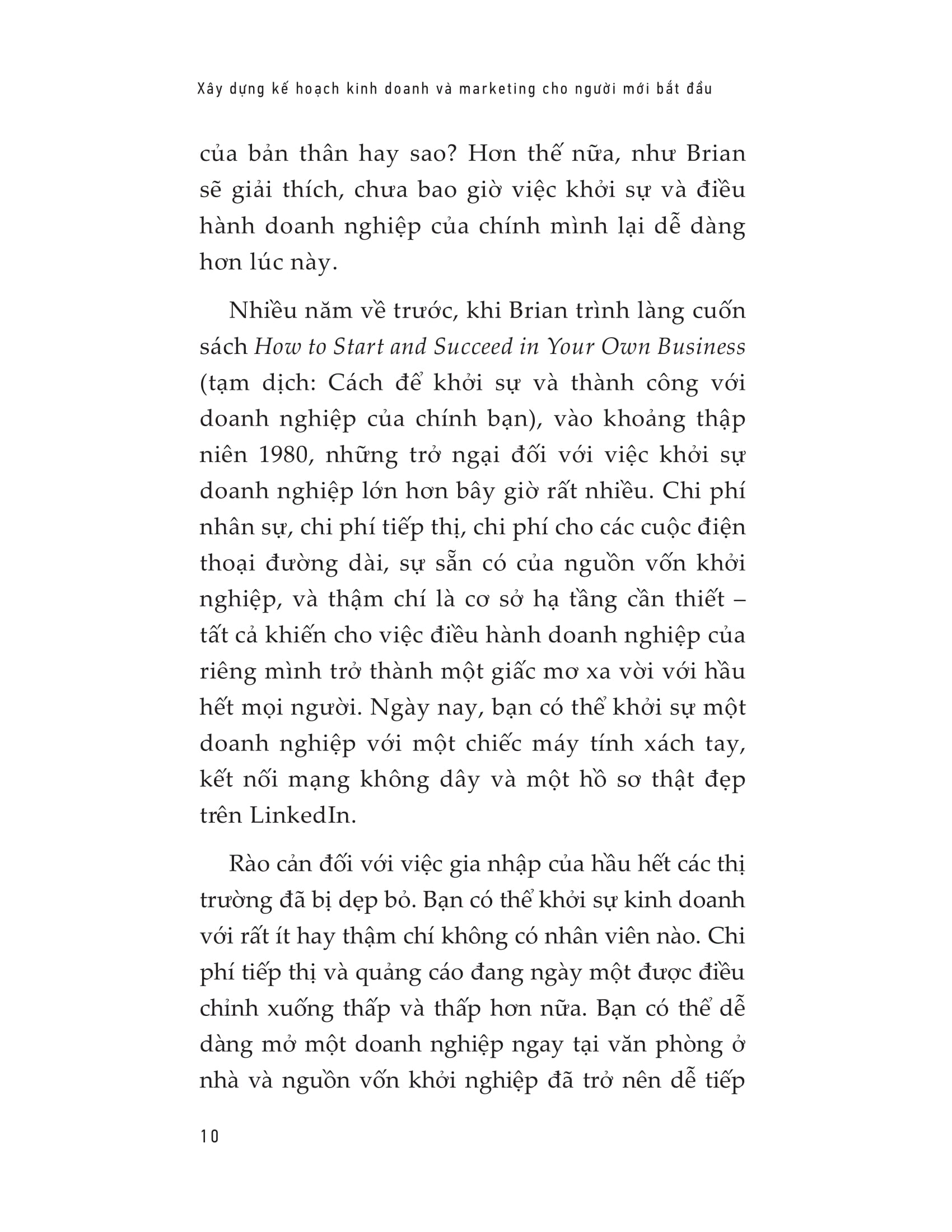 xây dựng kế hoạch kinh doanh và marketing cho người mới bắt đầu