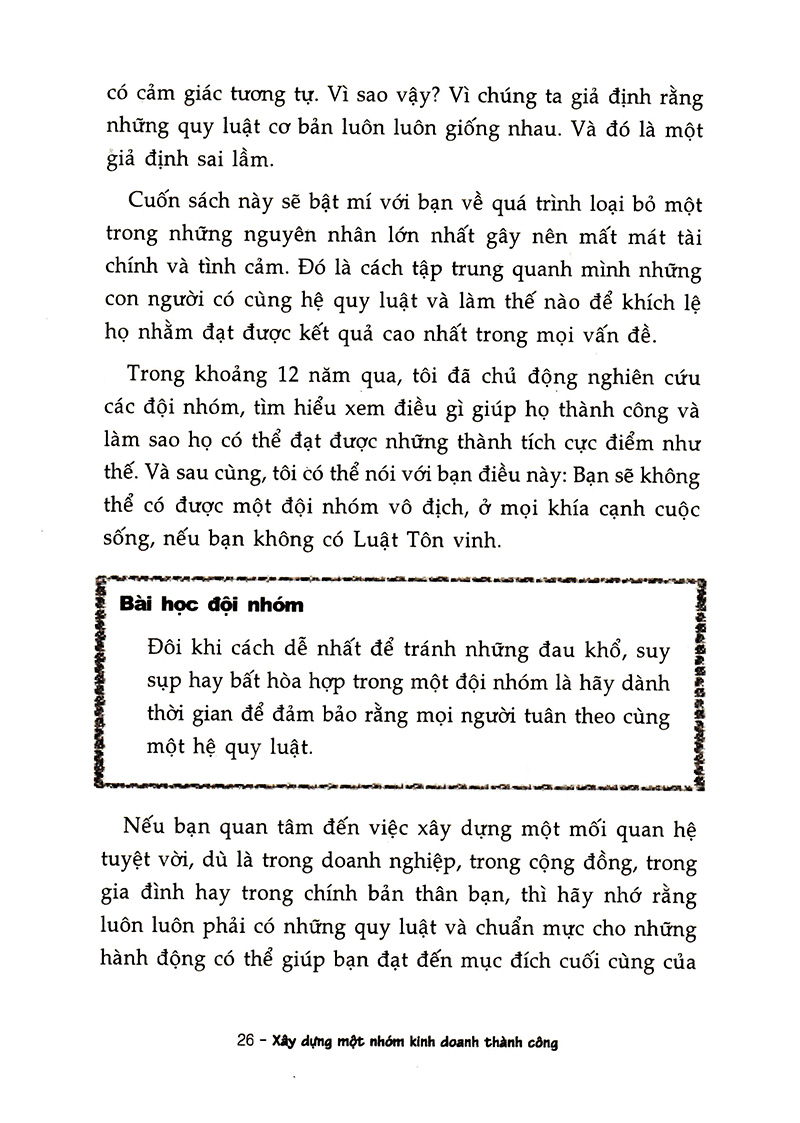 xây dựng một nhóm kinh doanh thành công (tái bản 2022)