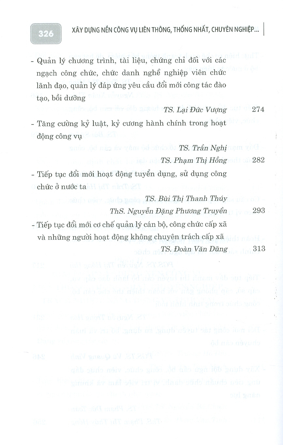 xây dựng nền công vụ liên thông, thống nhất, chuyên nghiệp, trách nhiệm, năng động và thực tài