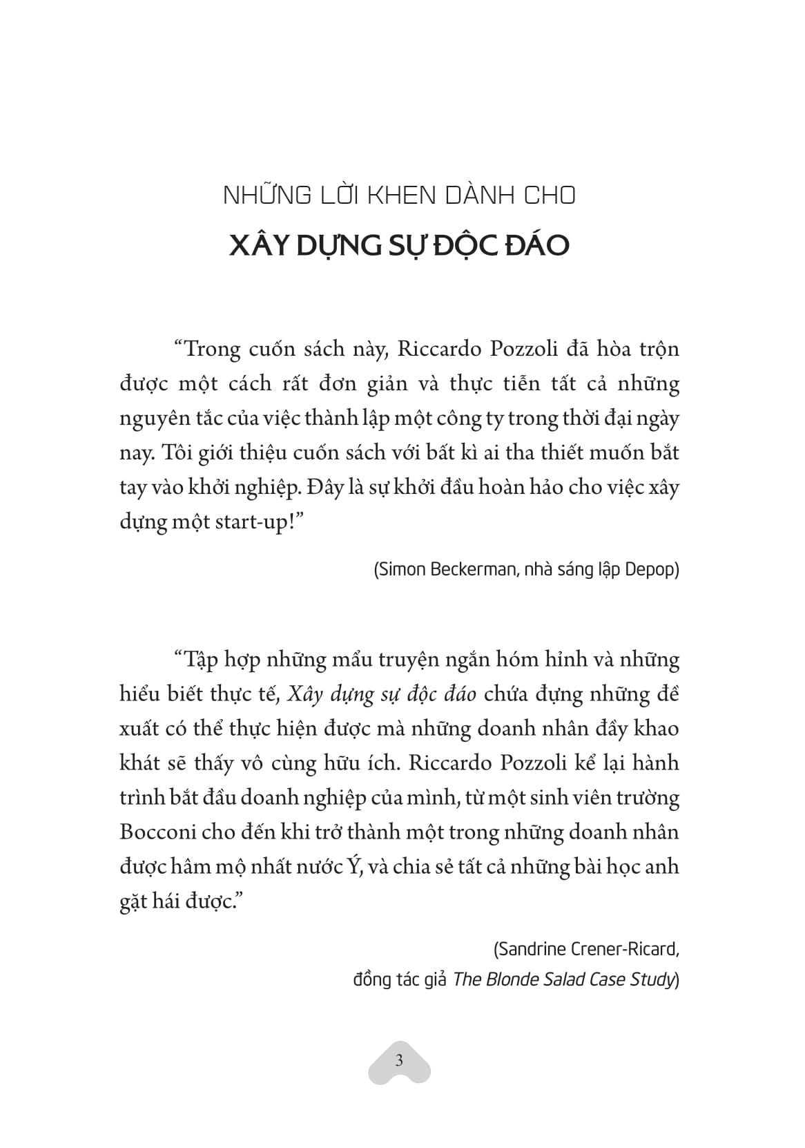 xây dựng sự độc đáo - cách để khởi nghiệp từ đam mê