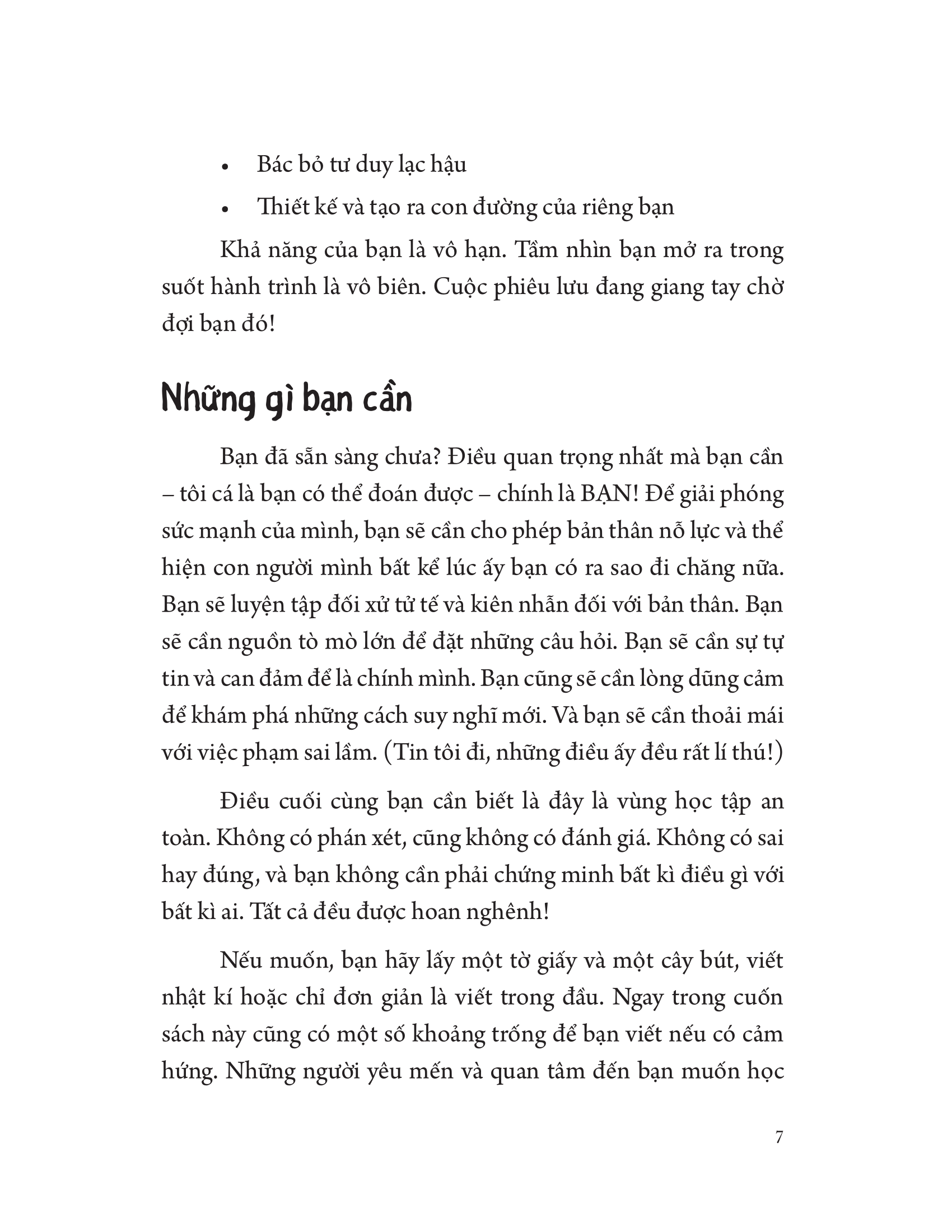 xây dựng tư duy cầu tiến cho bạn gái