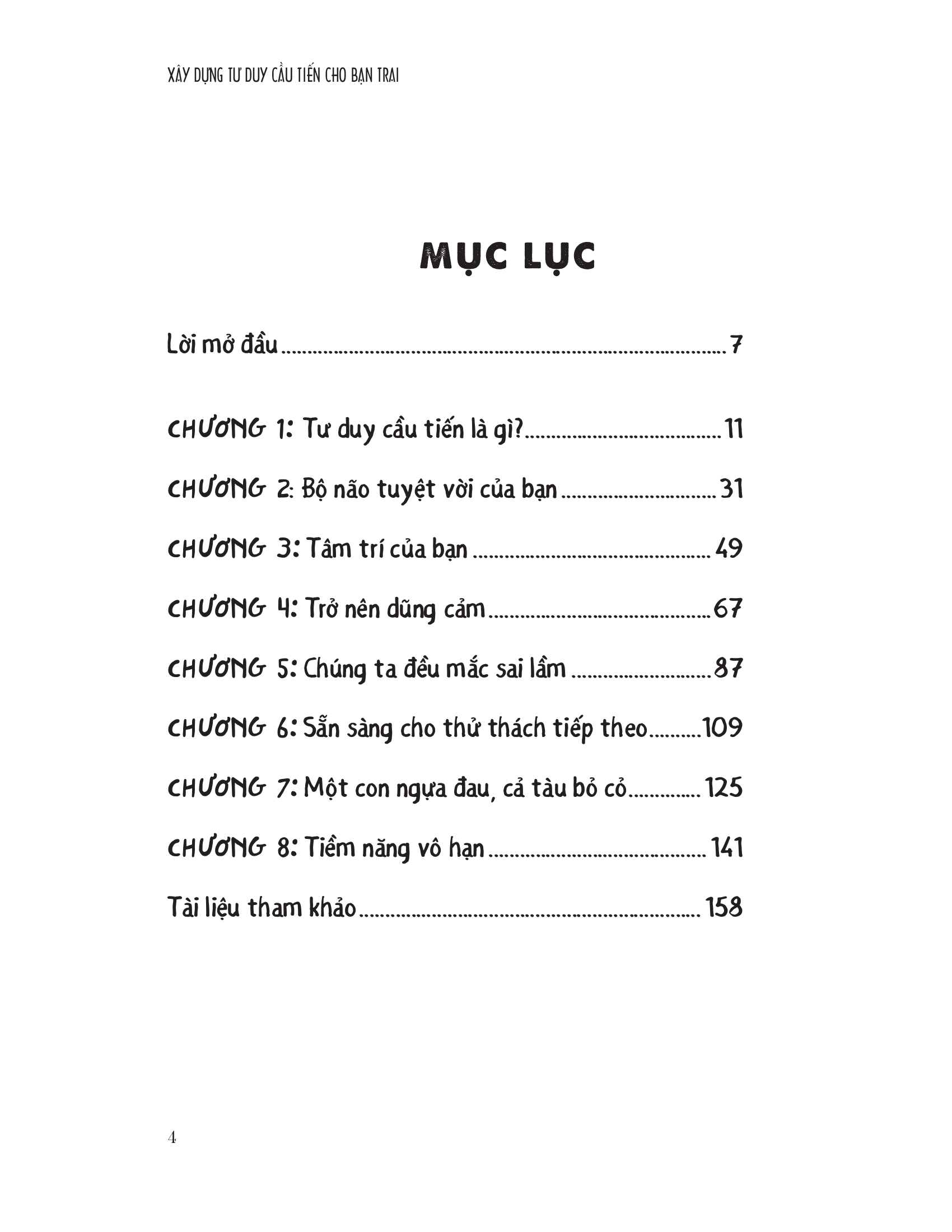 xây dựng tư duy cầu tiến cho bạn trai