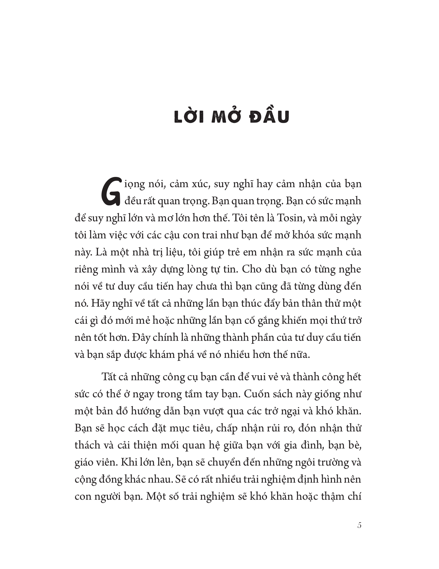 xây dựng tư duy cầu tiến cho bạn trai