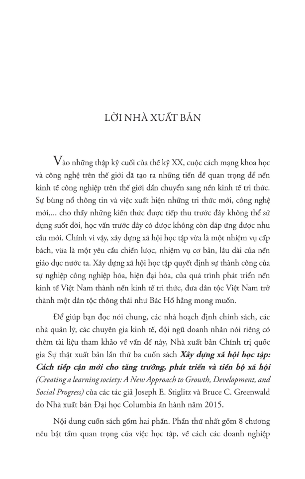 Xay Dung Xa Hoi Hoc Tap - Cach Tiep Can Moi Cho Tang Truong, Phat Trien Va Tien Bo Xa Hoi