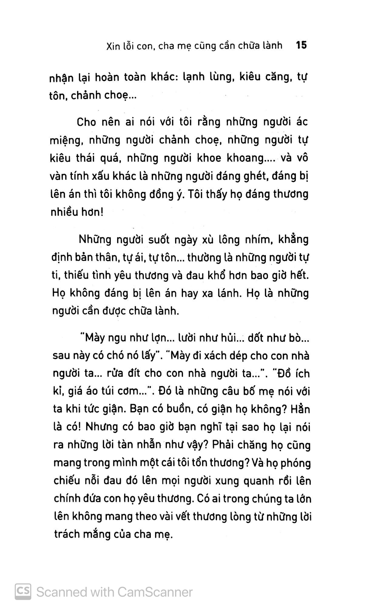 xin lỗi con, cha mẹ cũng cần được chữa lành