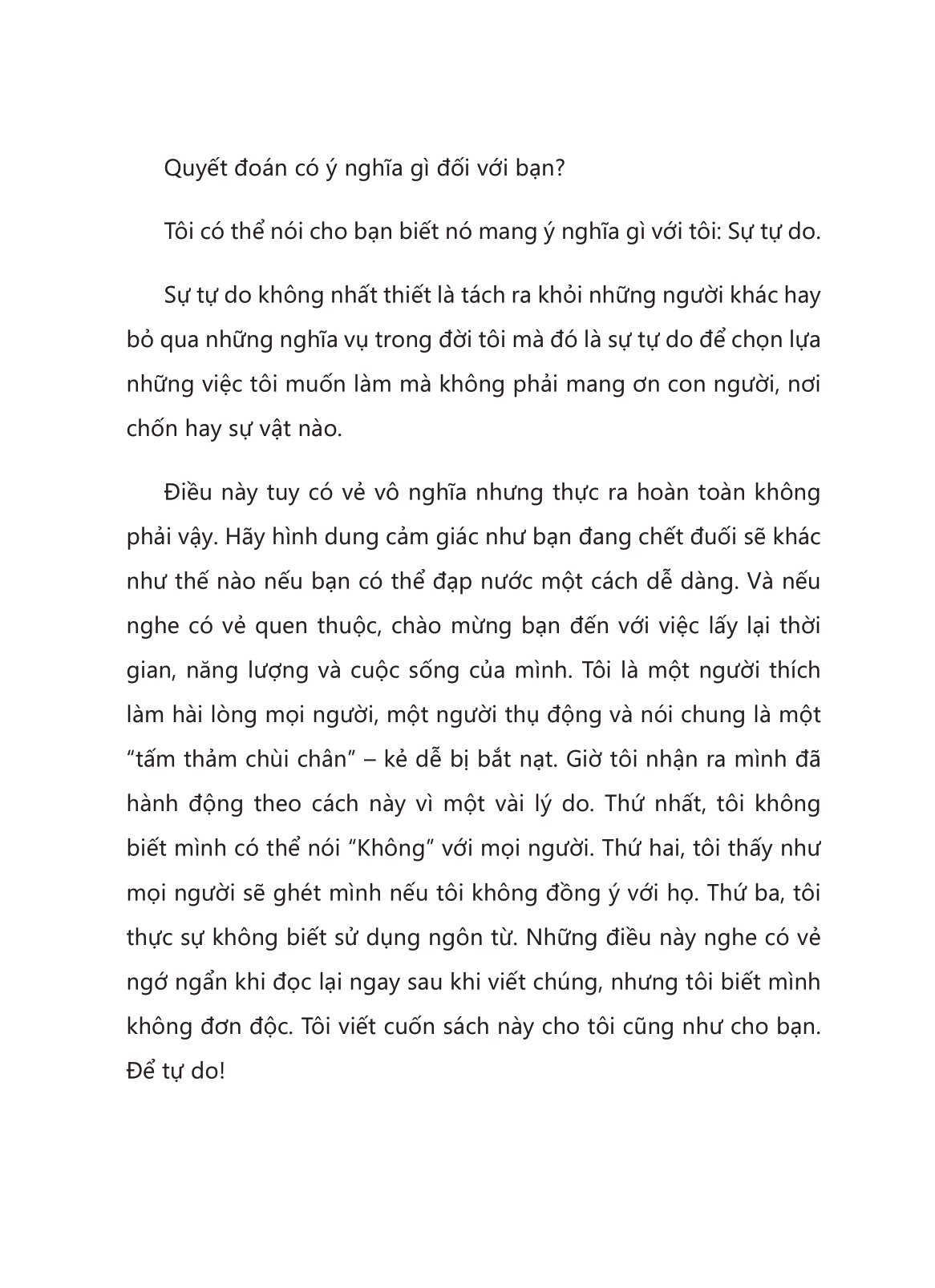“xin lỗi, tôi không thích” - đặt ra ranh giới cá nhân và thoát khỏi mối quan hệ độc hại