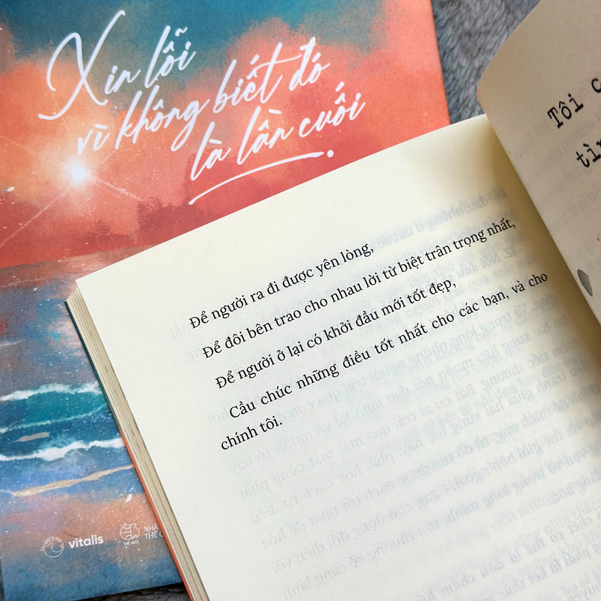 xin lỗi vì không biết đó là lần cuối