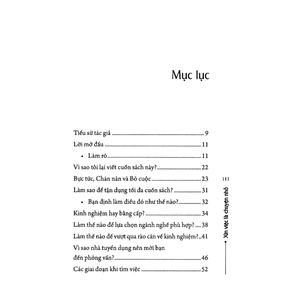 xin việc là chuyện nhỏ