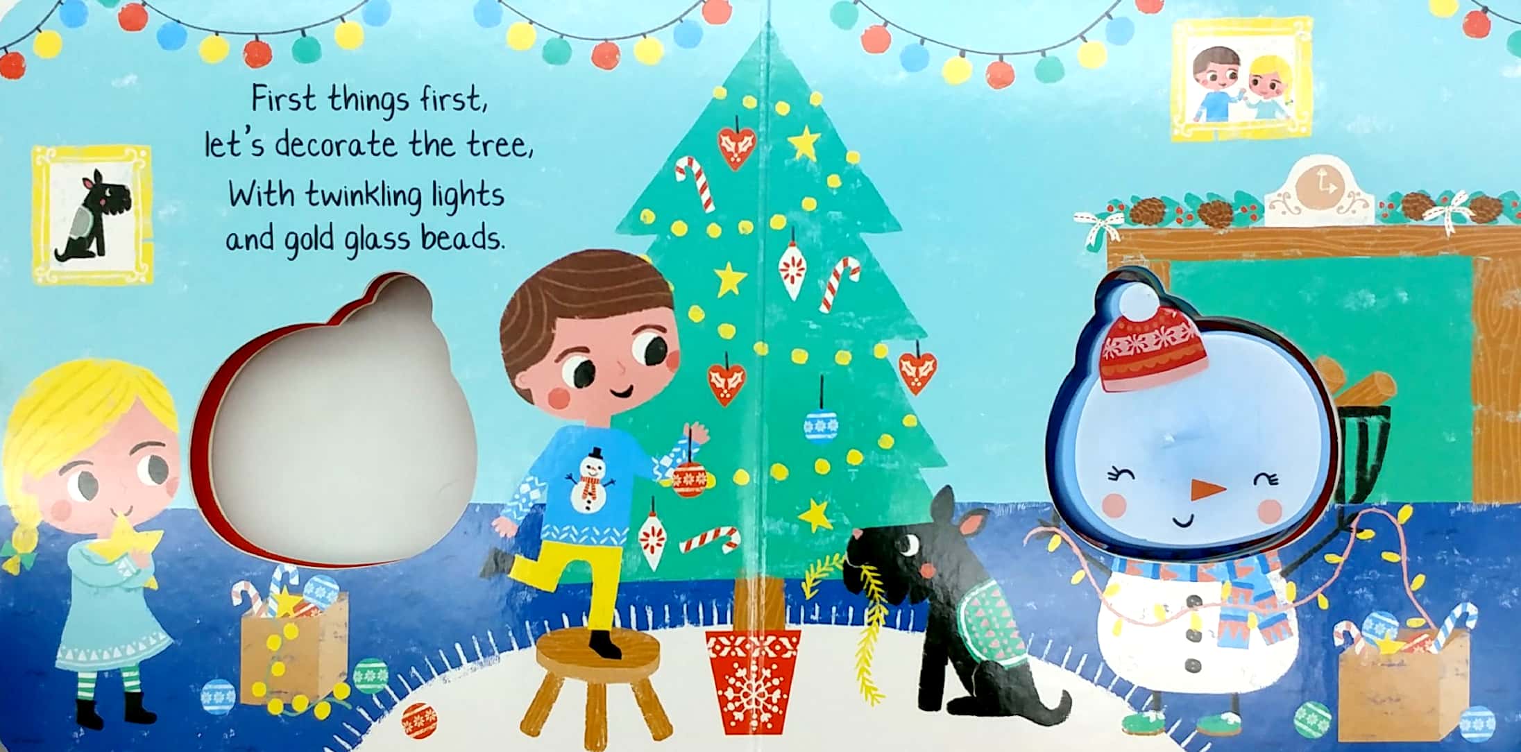 xmas silicon squeaky books - snowman