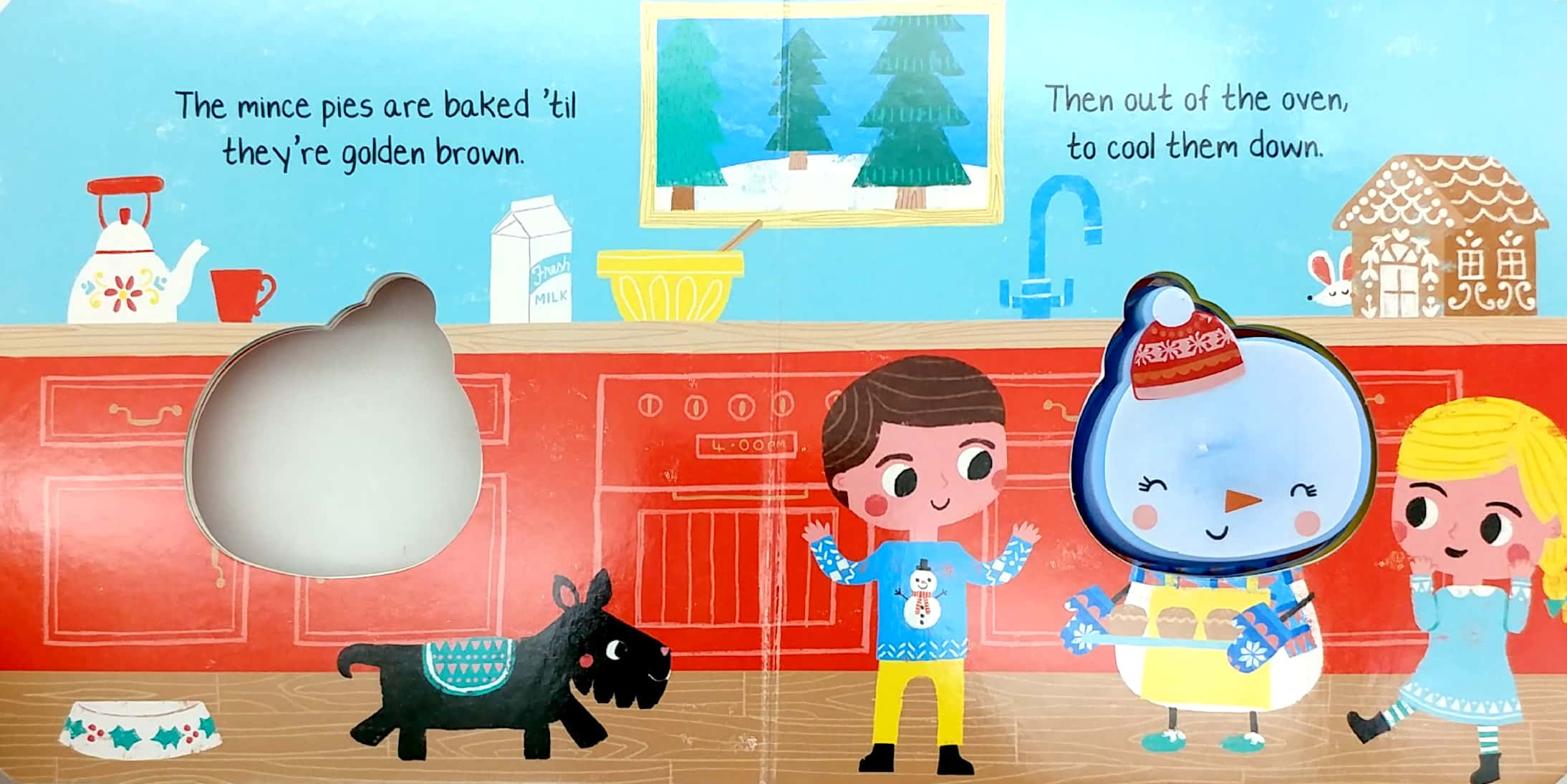 xmas silicon squeaky books - snowman