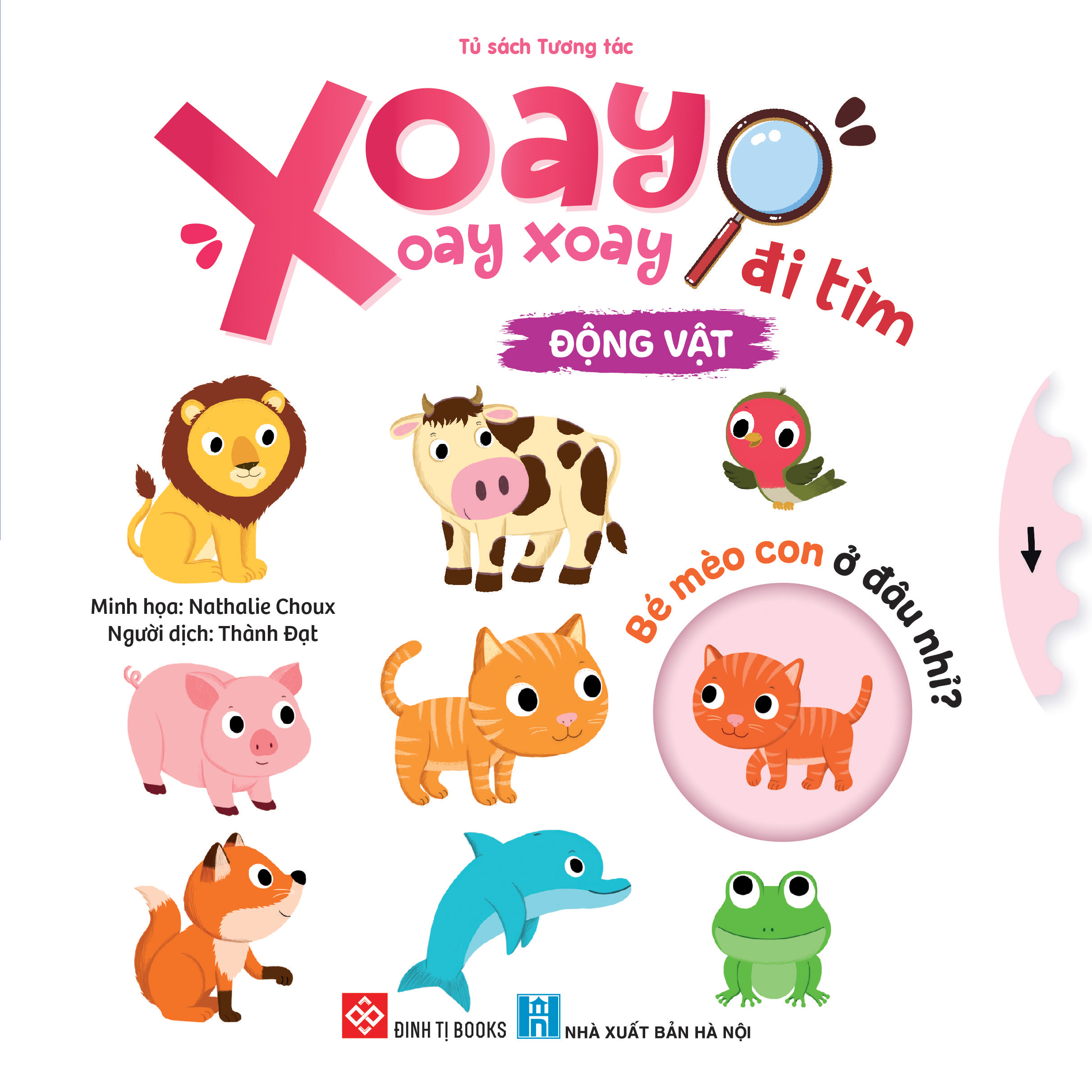 xoay xoay xoay đi tìm - động vật - bìa cứng