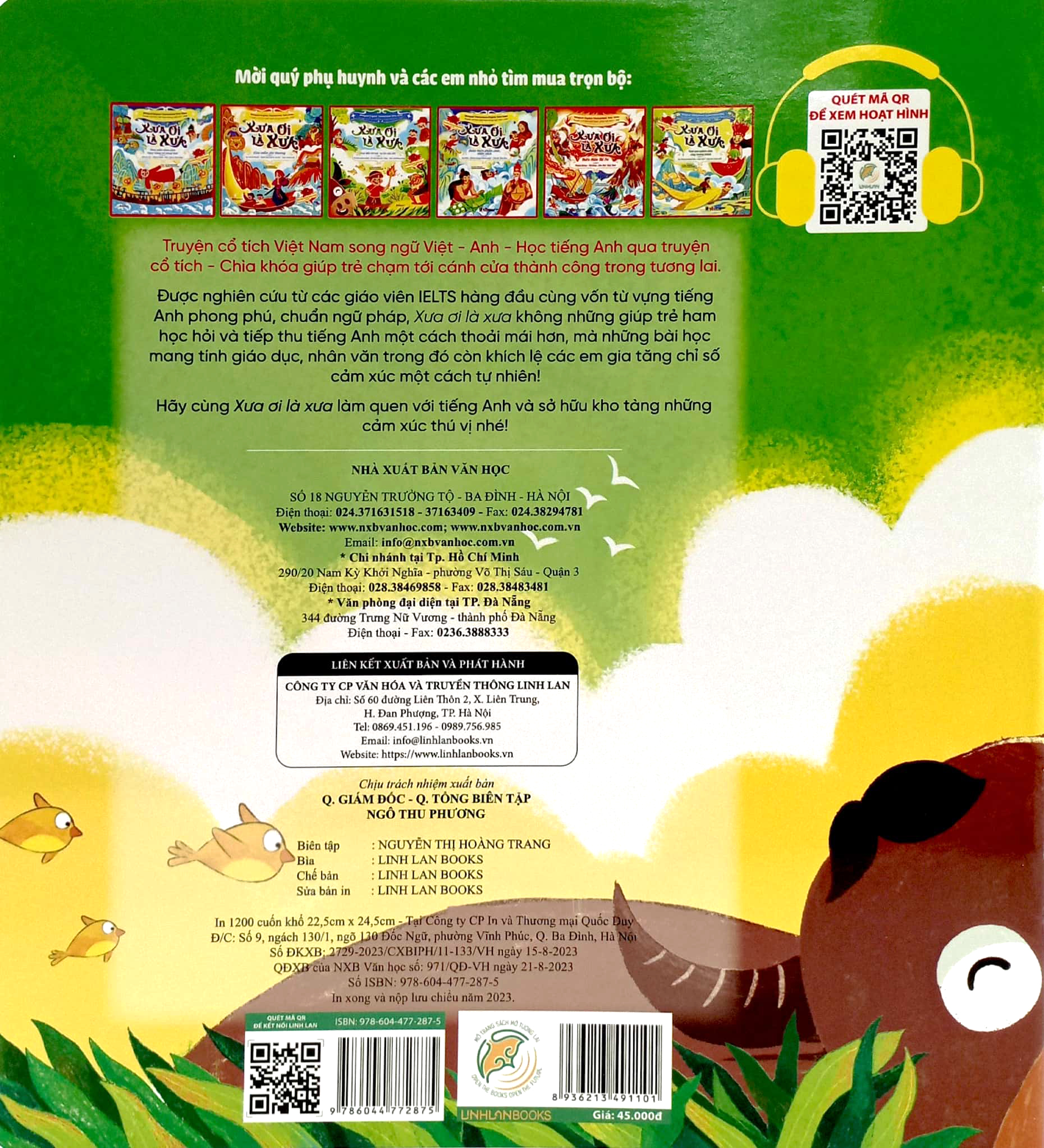 xưa ơi là xưa - vun đắp trí tuệ, tự tin vào đời - bilingual vietnamese - english fairy tales - truyện cổ tích việt nam song ngữ việt - anh