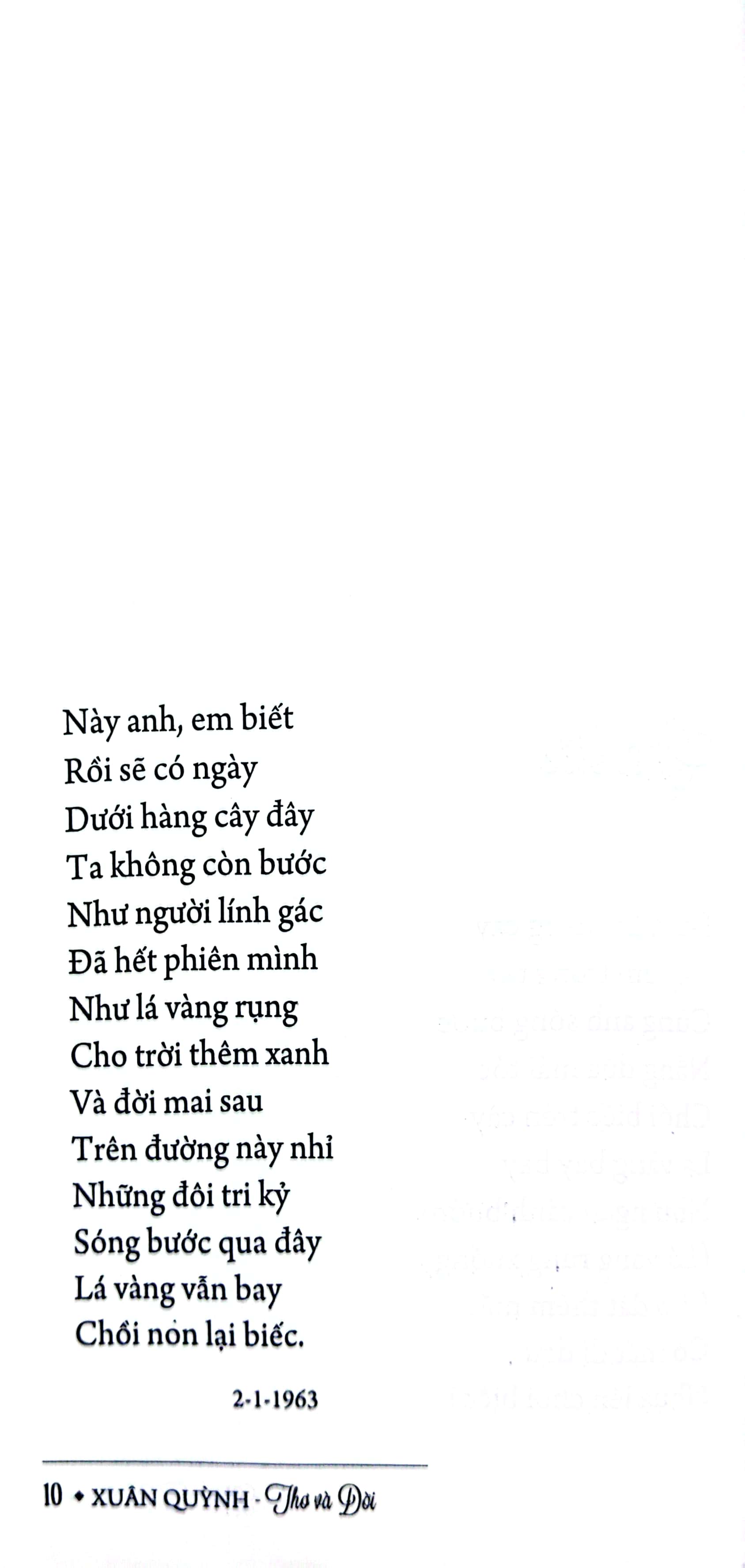 xuân quỳnh - thơ và đời