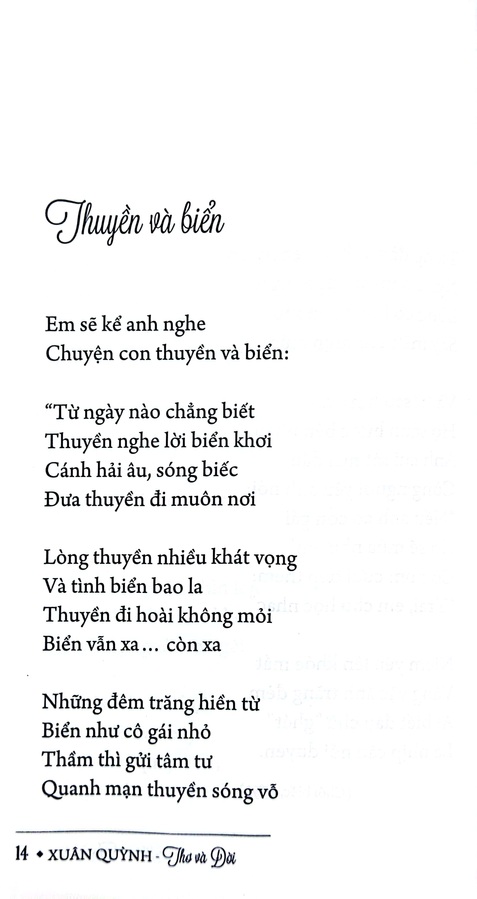 xuân quỳnh - thơ và đời