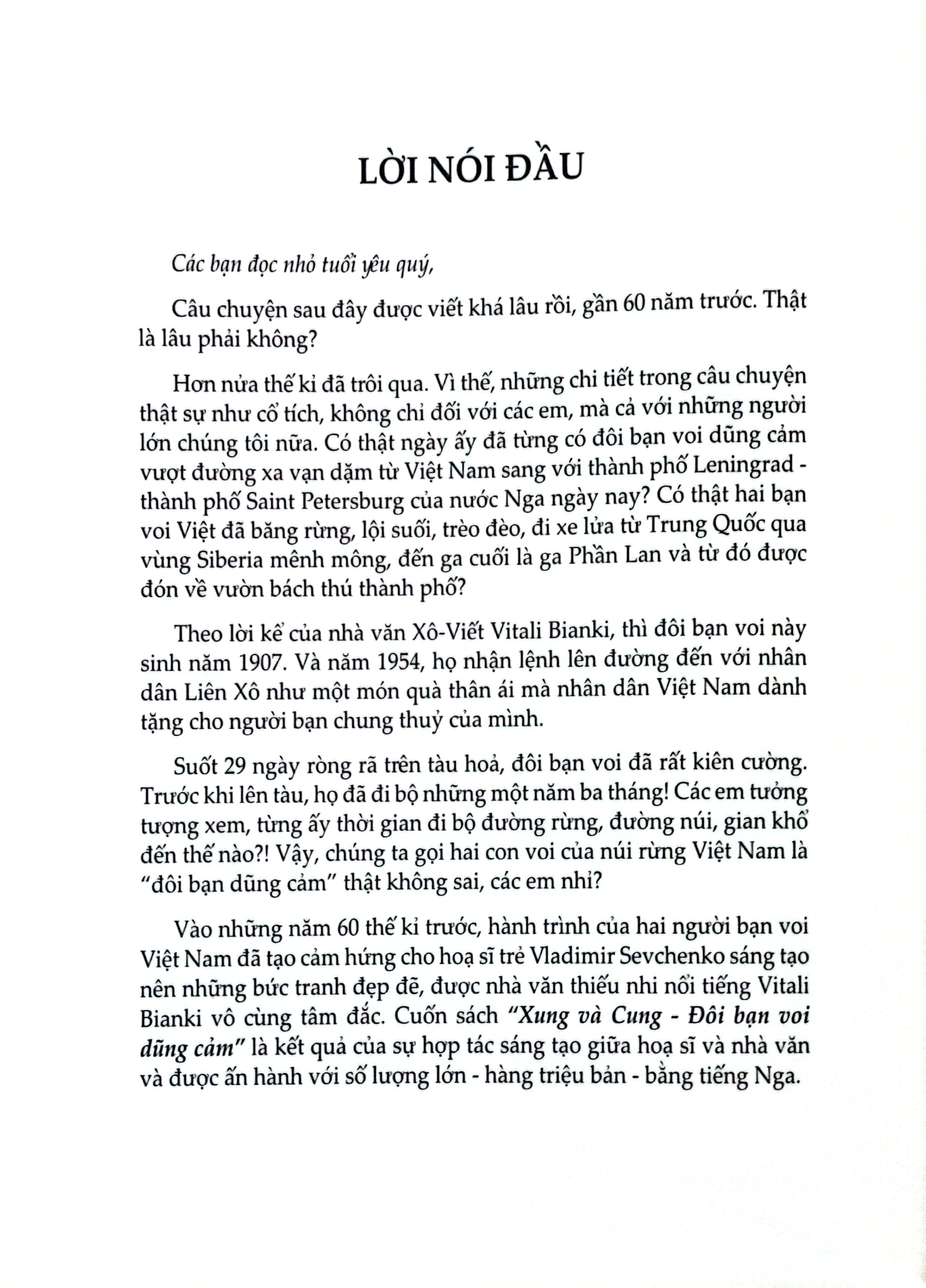 xung và cung - đôi bạn voi dũng cảm