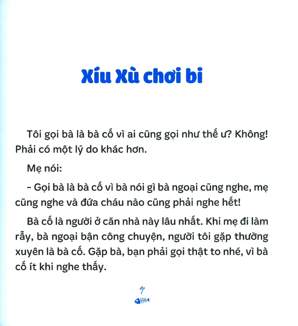 xương cá biết nói (dành cho trẻ 6-10 tuổi)