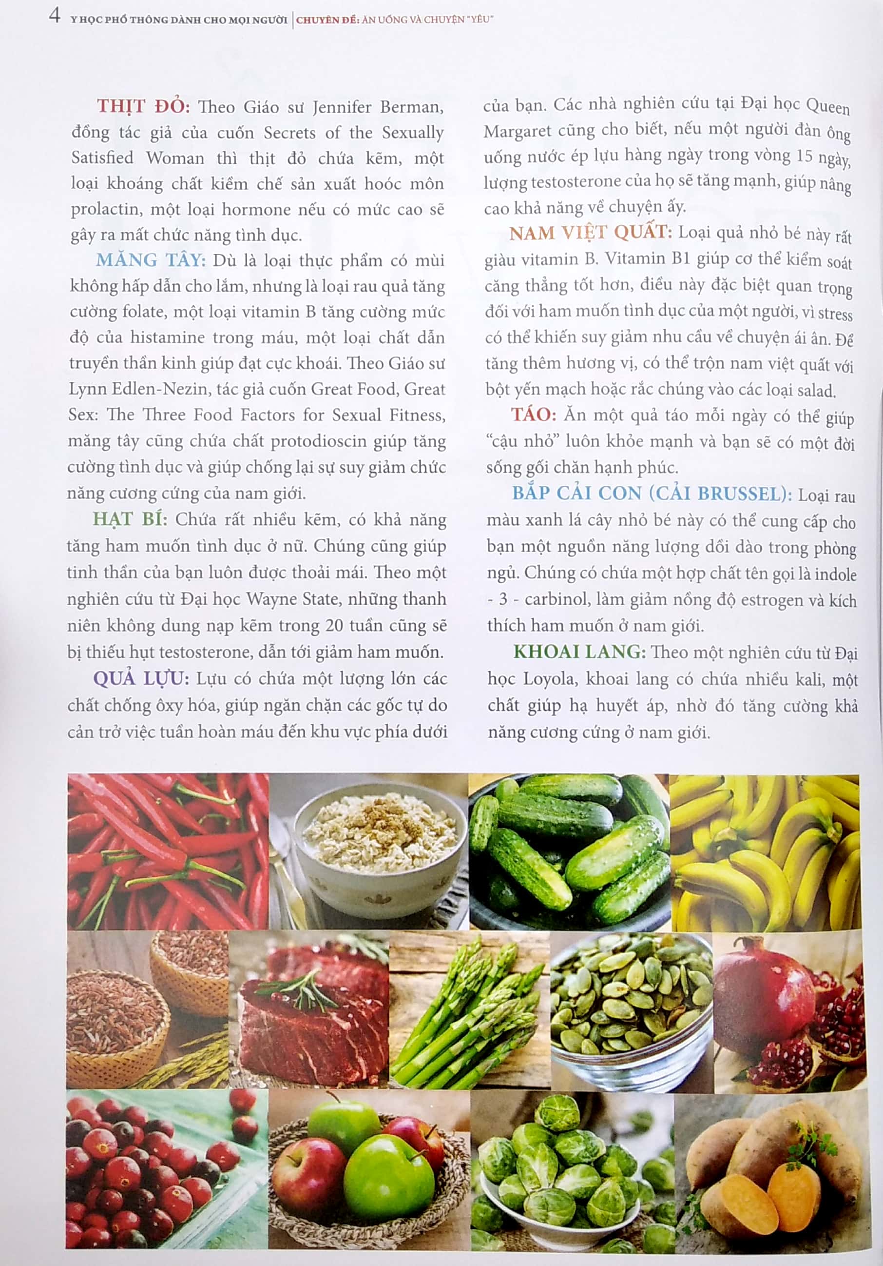 y học phổ thông dành cho mọi người - chuyên đề: ăn uống và chuyện yêu