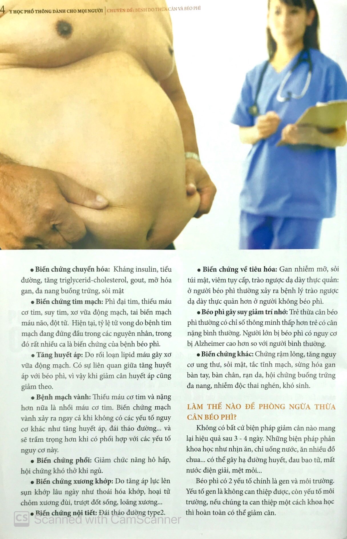 y học phổ thông dành cho mọi người - chuyên đề: bệnh do thừa cân và béo phì