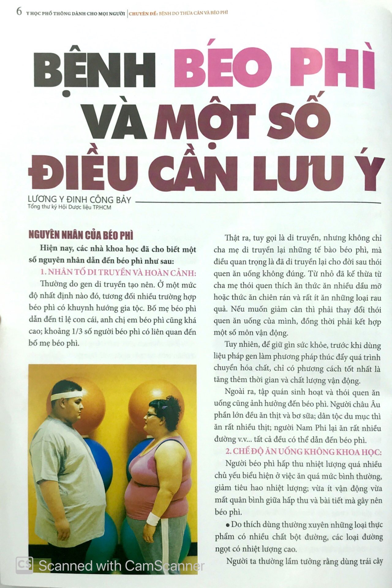 y học phổ thông dành cho mọi người - chuyên đề: bệnh do thừa cân và béo phì