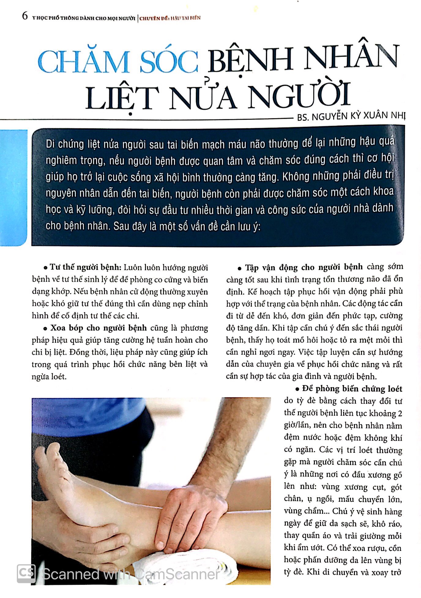 y học phổ thông dành cho mọi người - chuyên đề: hậu tai biến