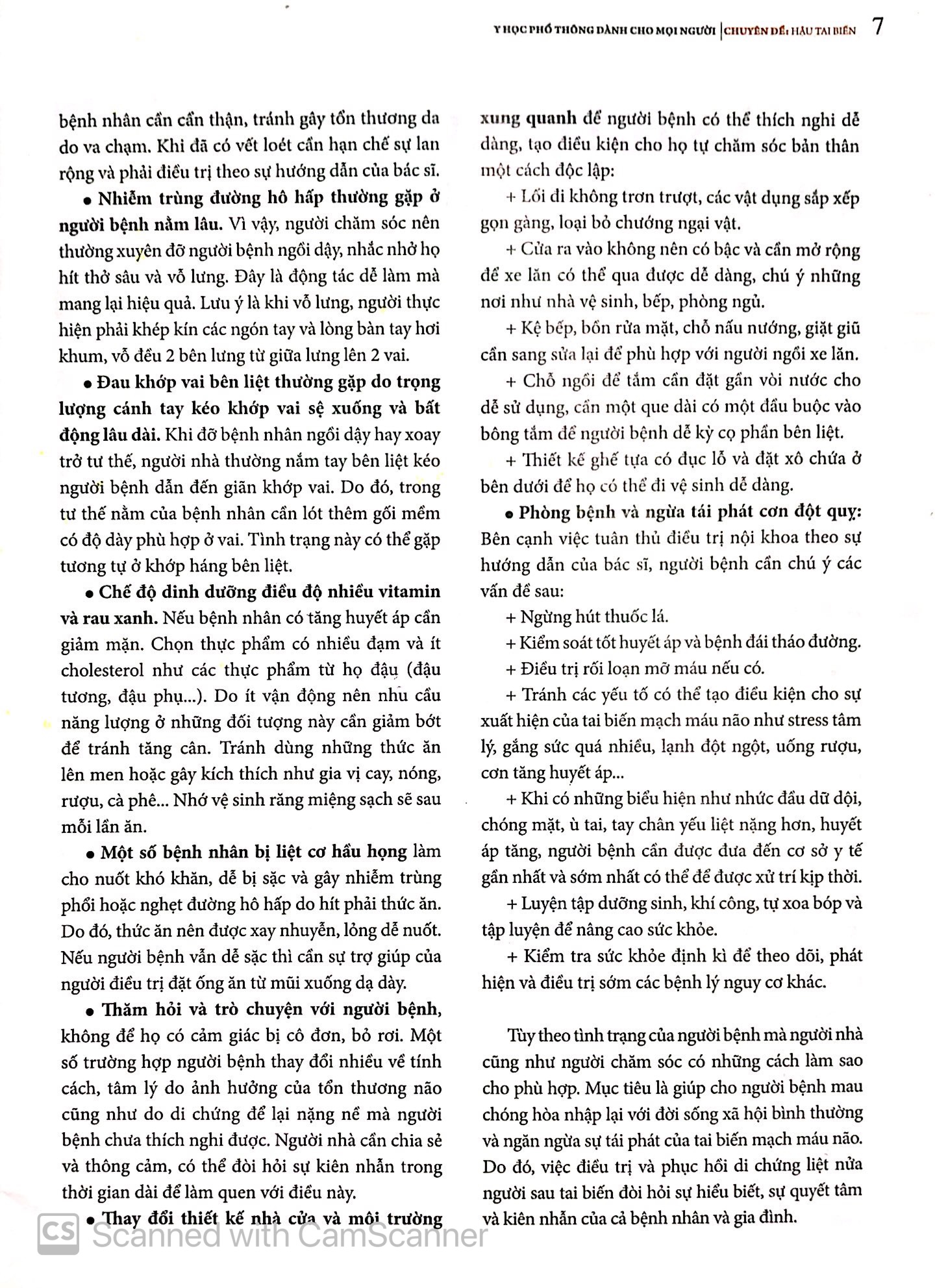 y học phổ thông dành cho mọi người - chuyên đề: hậu tai biến