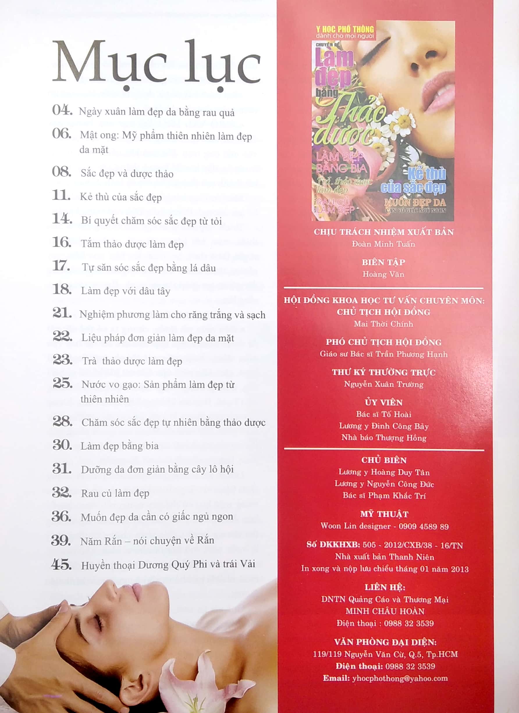 y học phổ thông dành cho mọi người - chuyên đề: làm đẹp bằng thảo dược