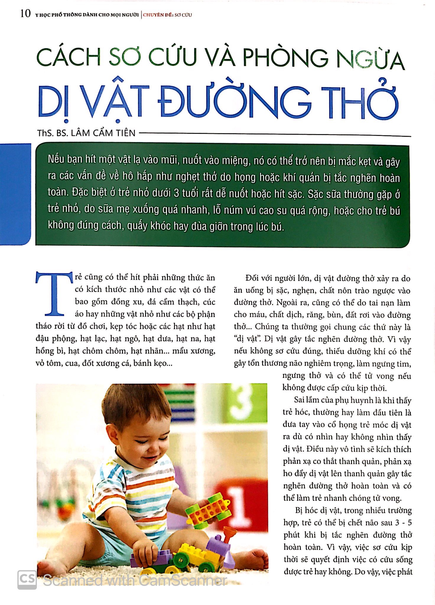 y học phổ thông dành cho mọi người - chuyên đề: sơ cứu