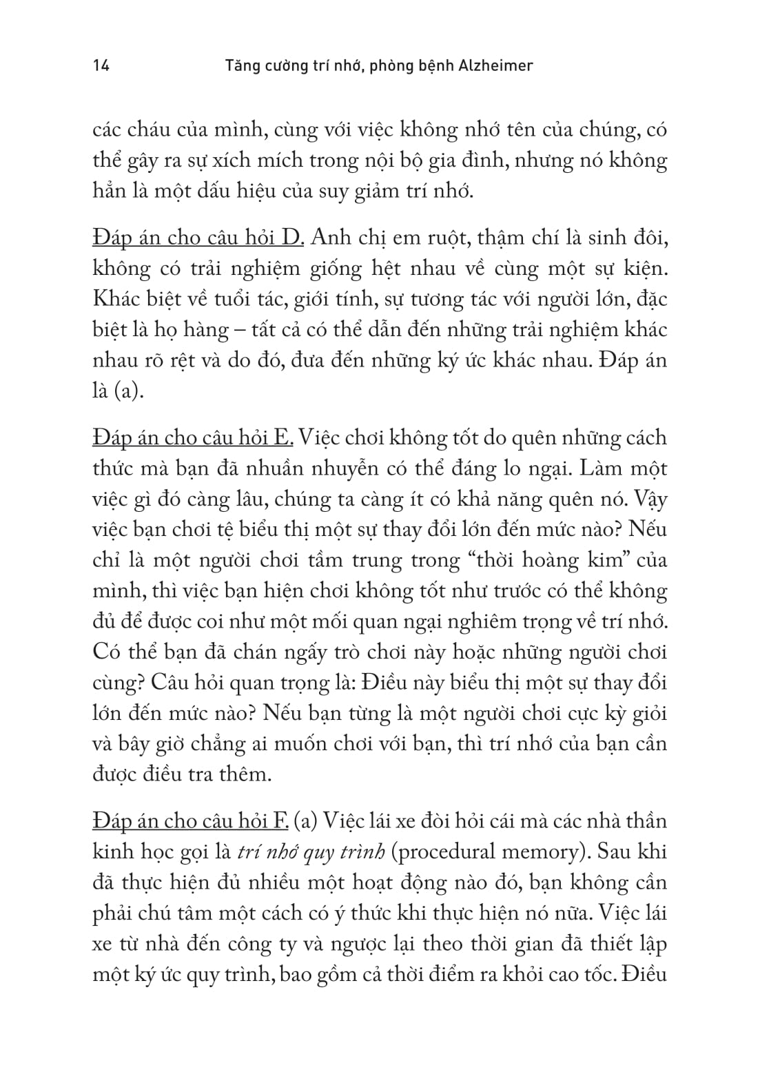y học sức khỏe - tăng cường trí nhớ, phòng bệnh alzheimer