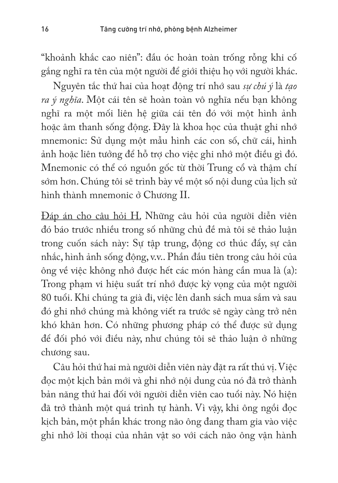 y học sức khỏe - tăng cường trí nhớ, phòng bệnh alzheimer