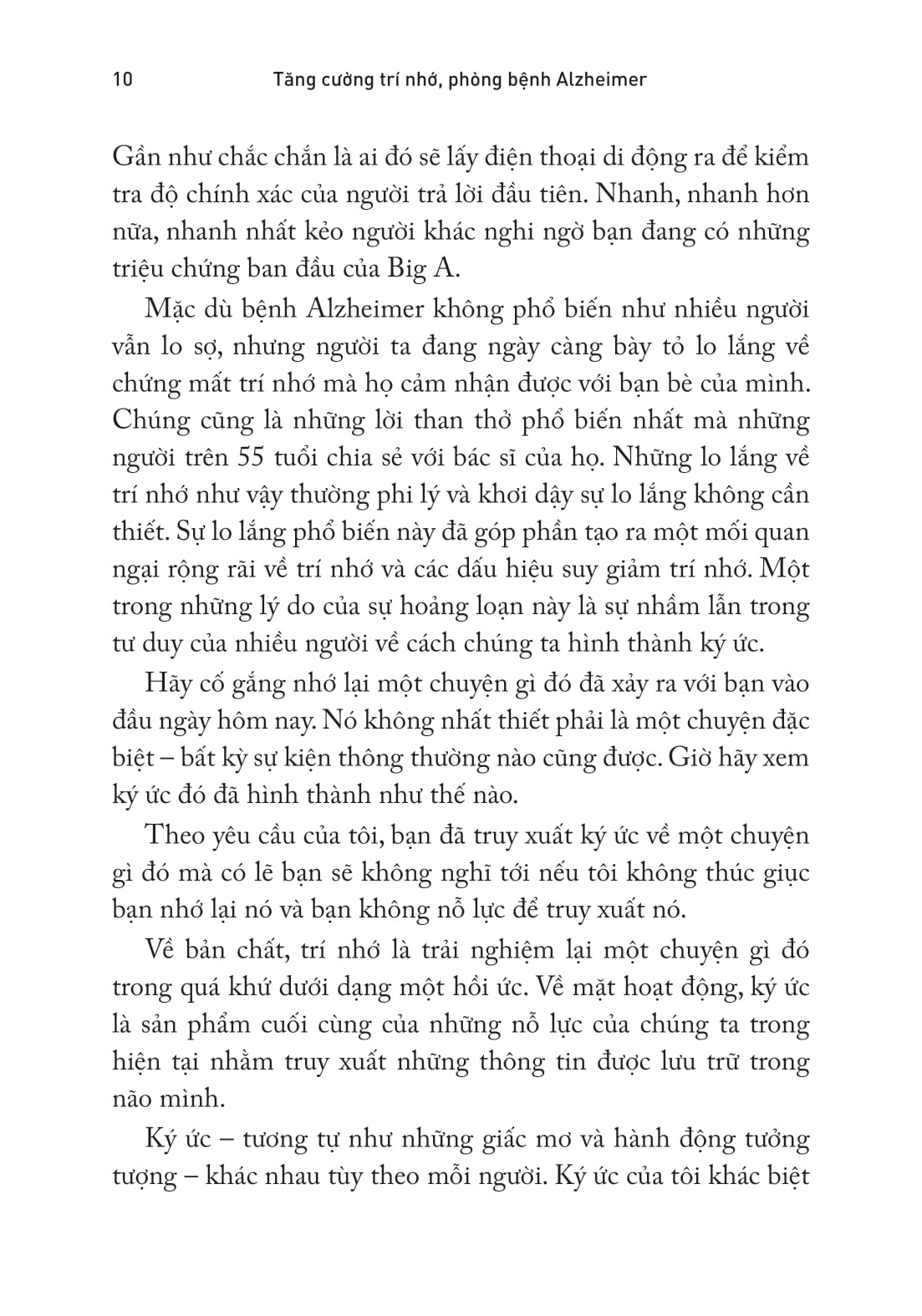 y học sức khỏe - tăng cường trí nhớ, phòng bệnh alzheimer