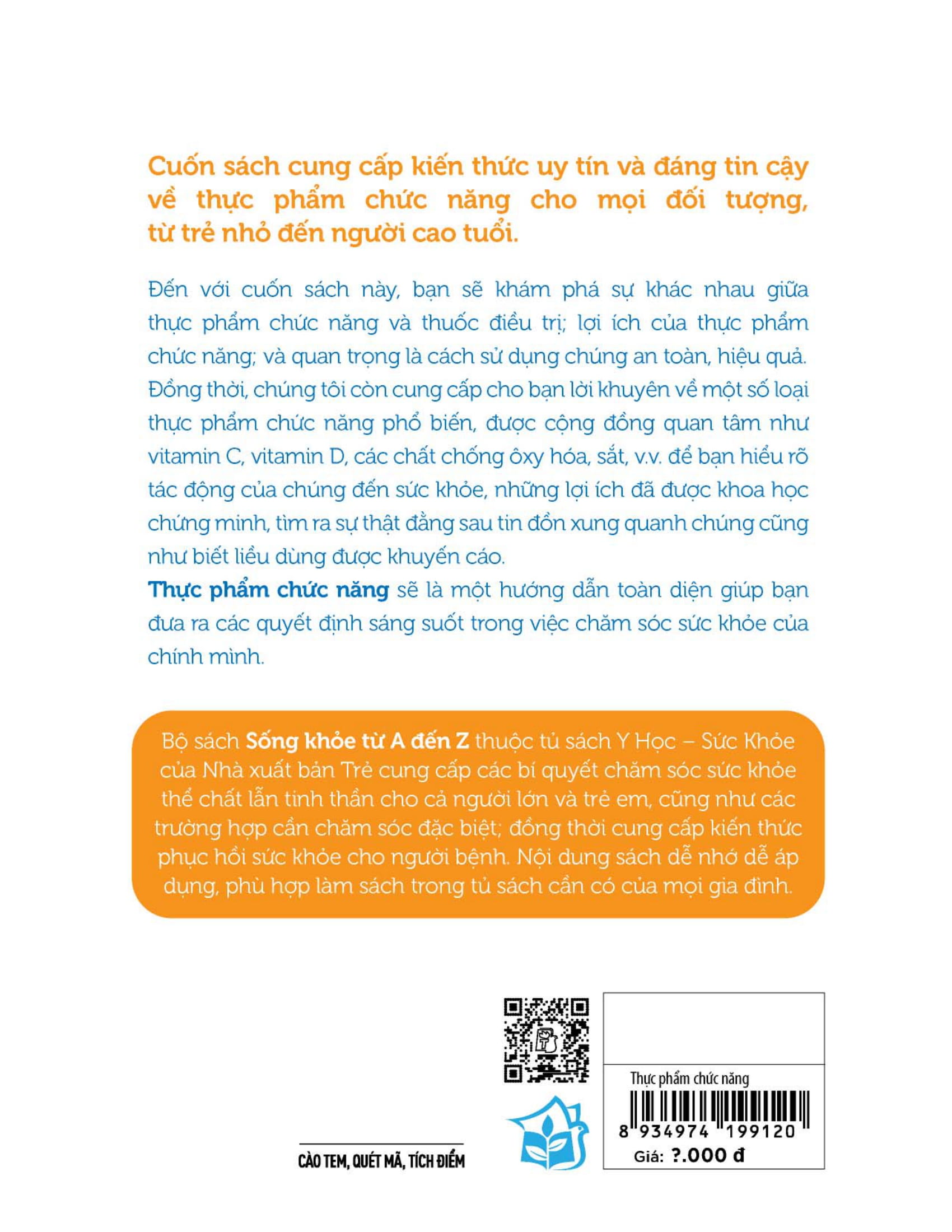 y học và sức khỏe - sống khỏe từ a đến z - thực phẩm chức năng