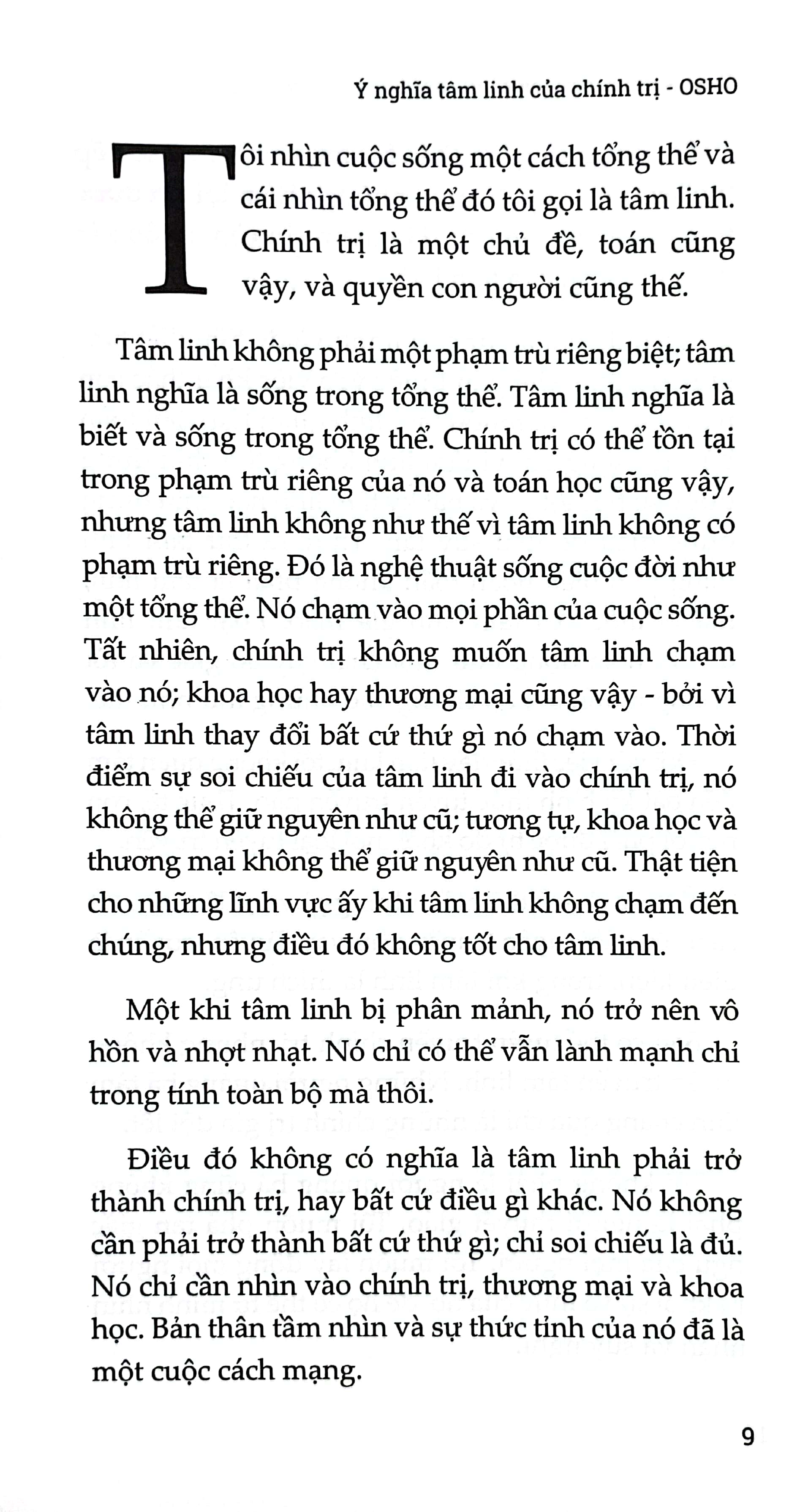 ý nghĩa tâm linh của chính trị