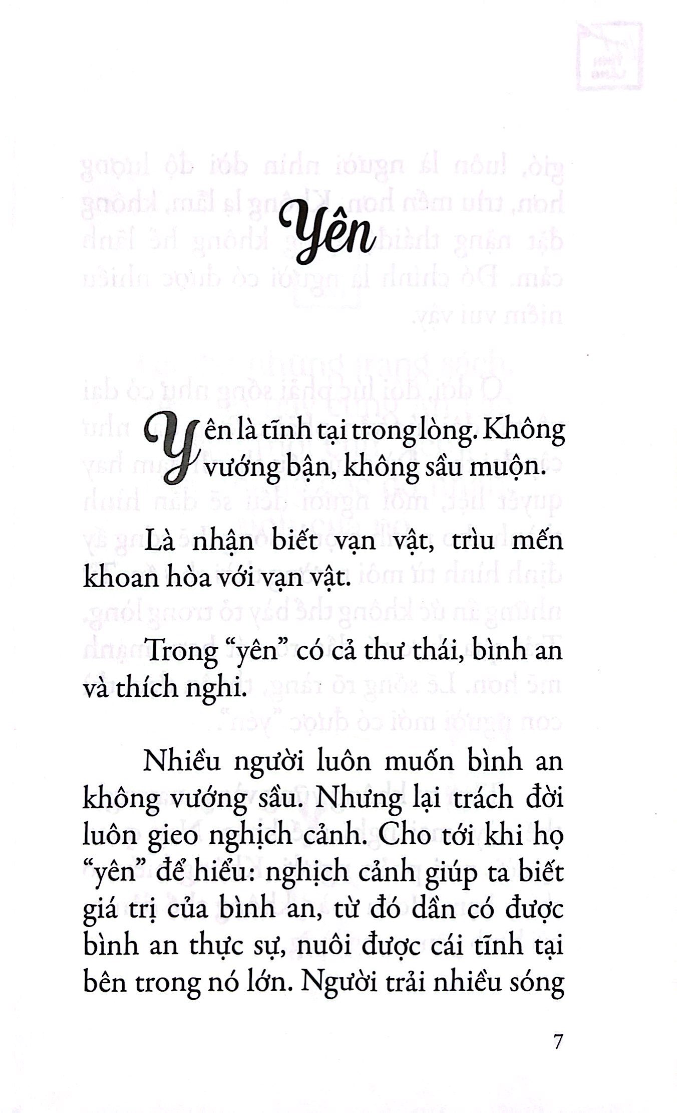 yên từng hơi thở