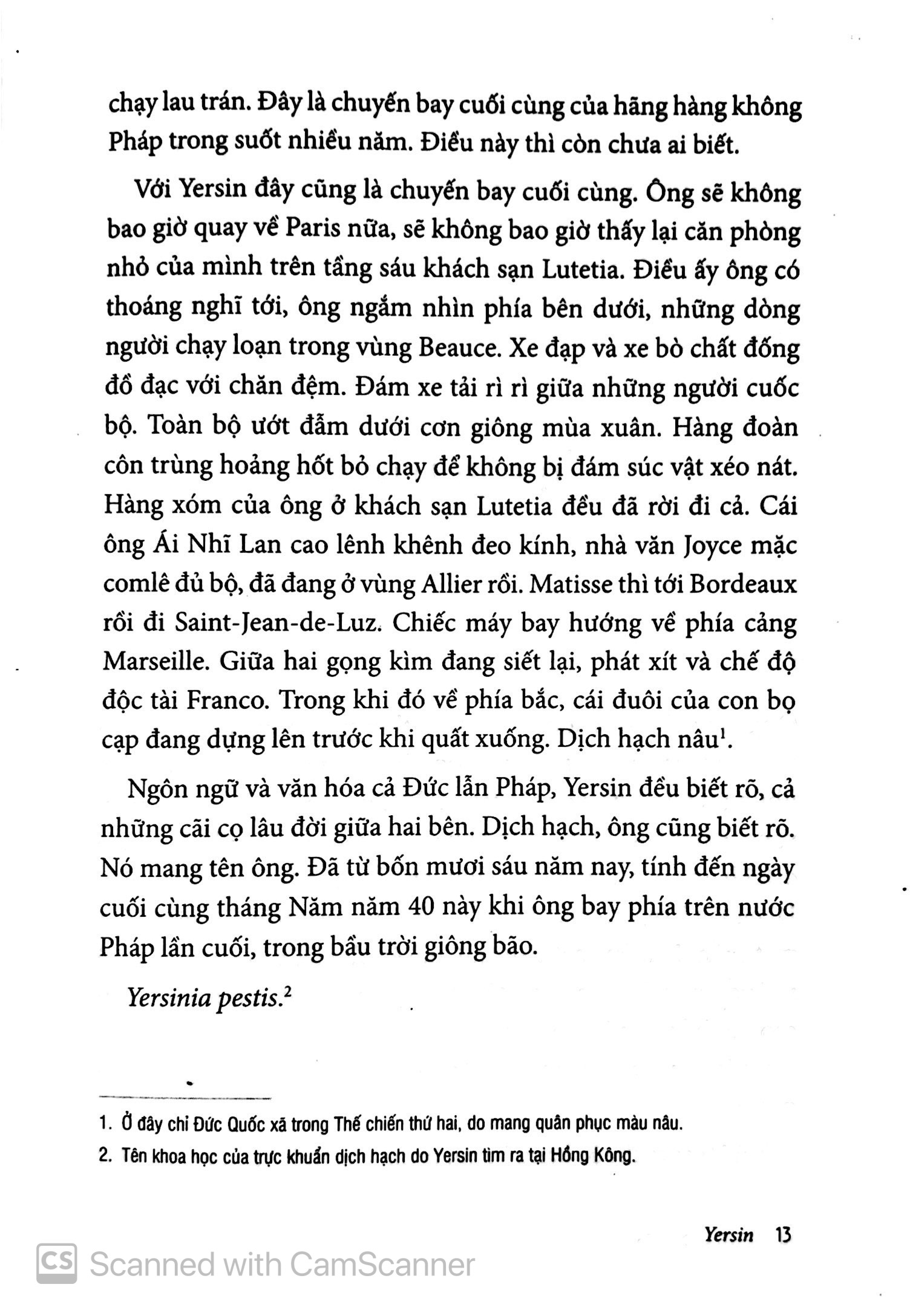 yersin - peste & choléra