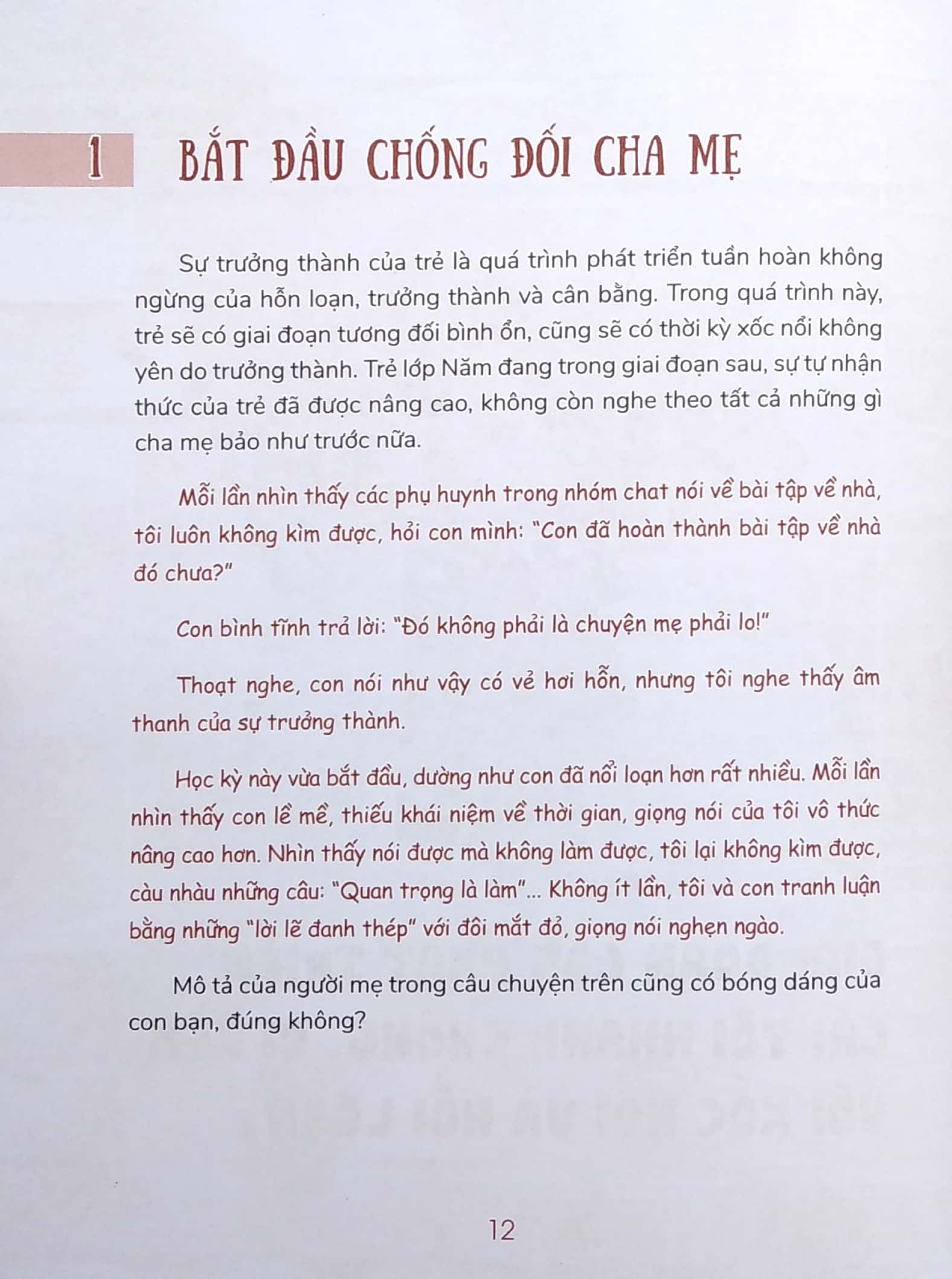 yêu con như thế là vừa đủ - "cái tôi lành mạnh" (cẩm nang nuôi dạy trẻ lớp 5)