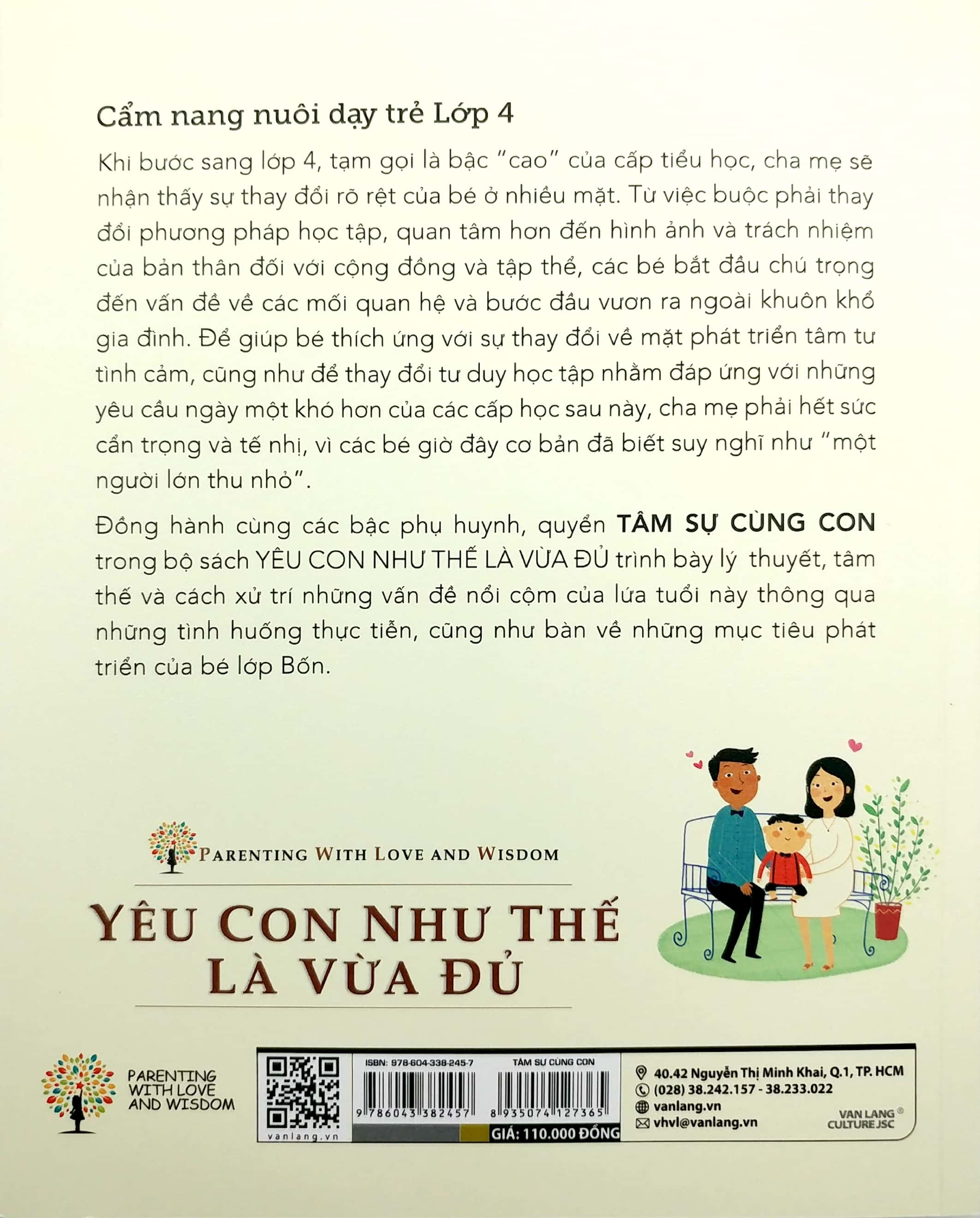 yêu con như thế nào là vừa đủ - tâm sự cùng con (cẩm nang nuôi dạy trẻ lớp 4)