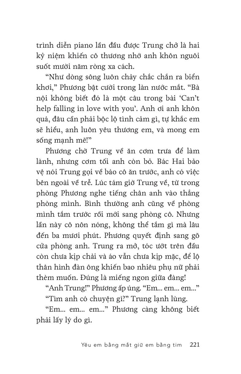 yêu em bằng mắt, giữ em bằng tim - tặng kèm chữ ký tác giả