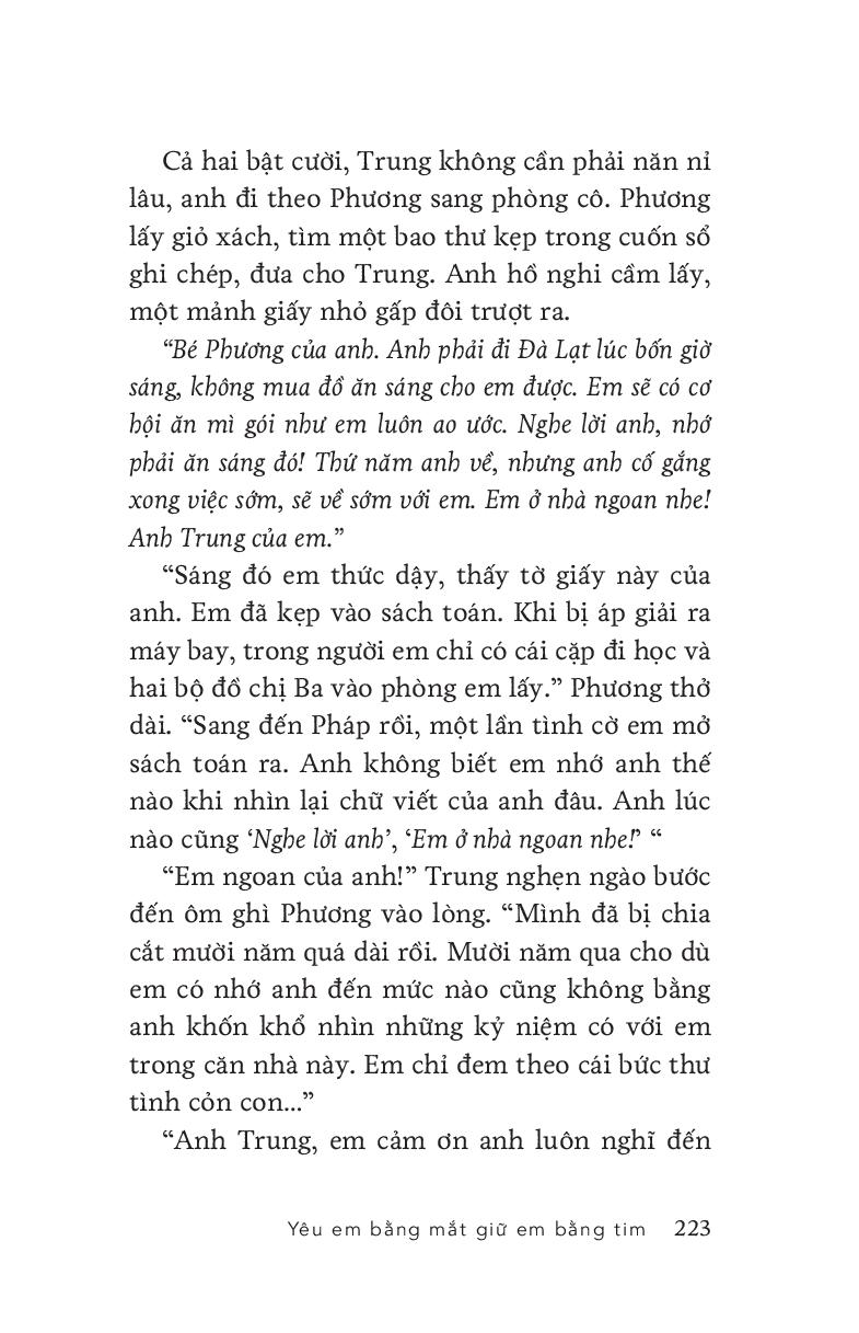 yêu em bằng mắt, giữ em bằng tim - tặng kèm chữ ký tác giả