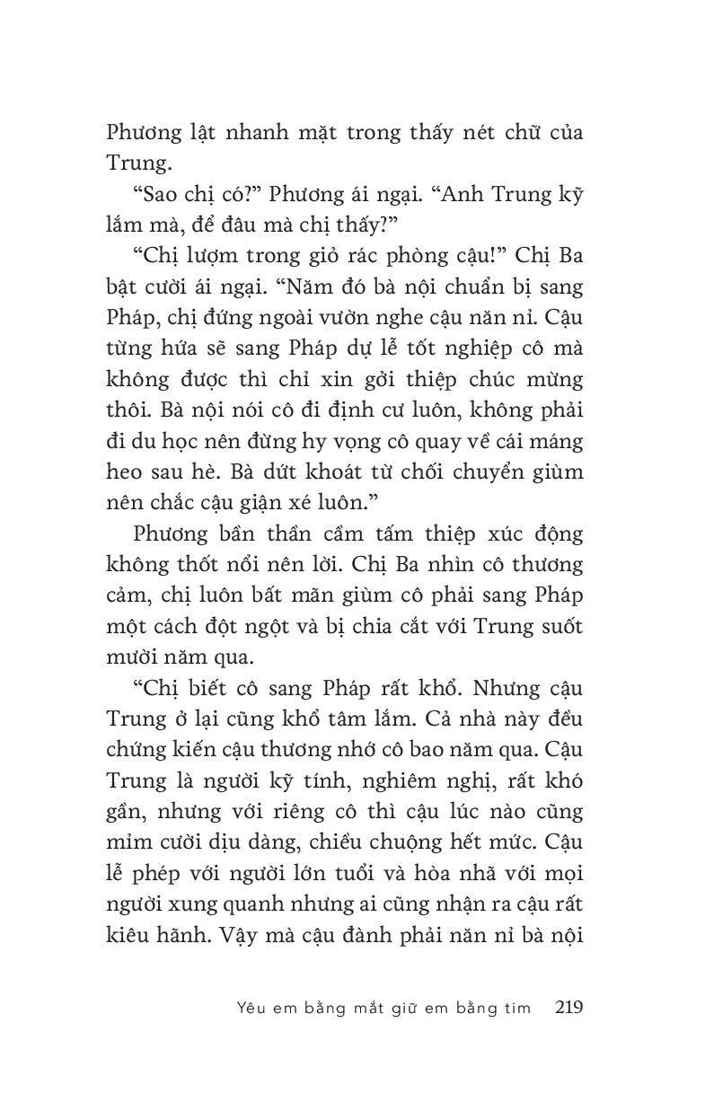 yêu em bằng mắt, giữ em bằng tim - tặng kèm chữ ký tác giả