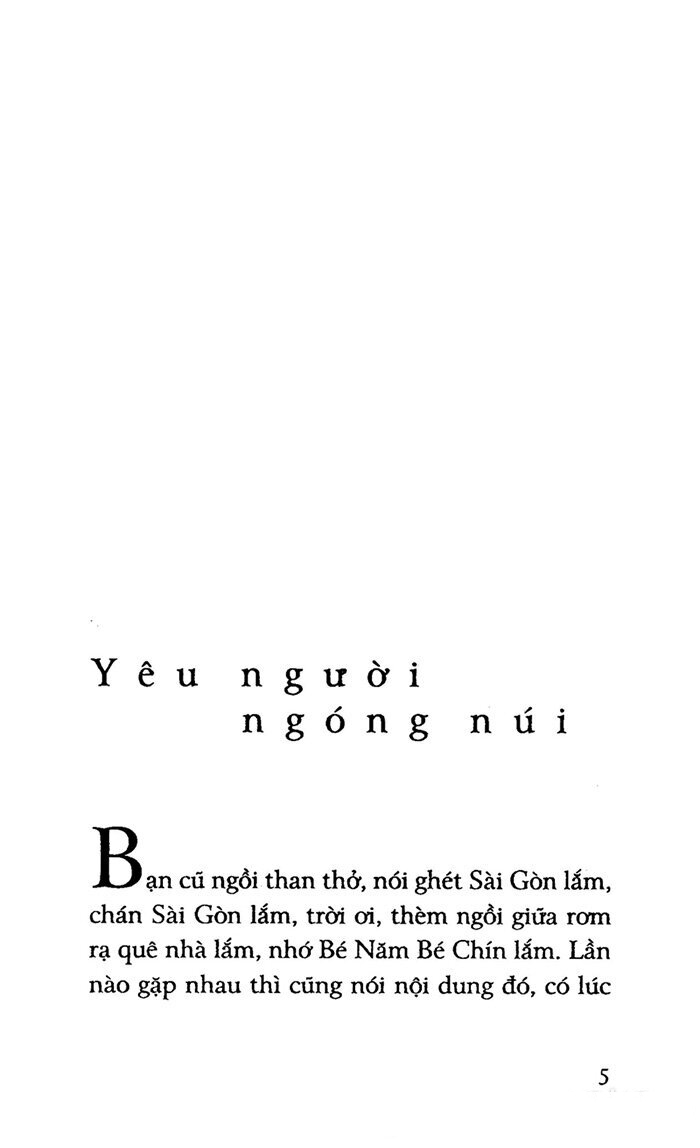 yêu người ngóng núi