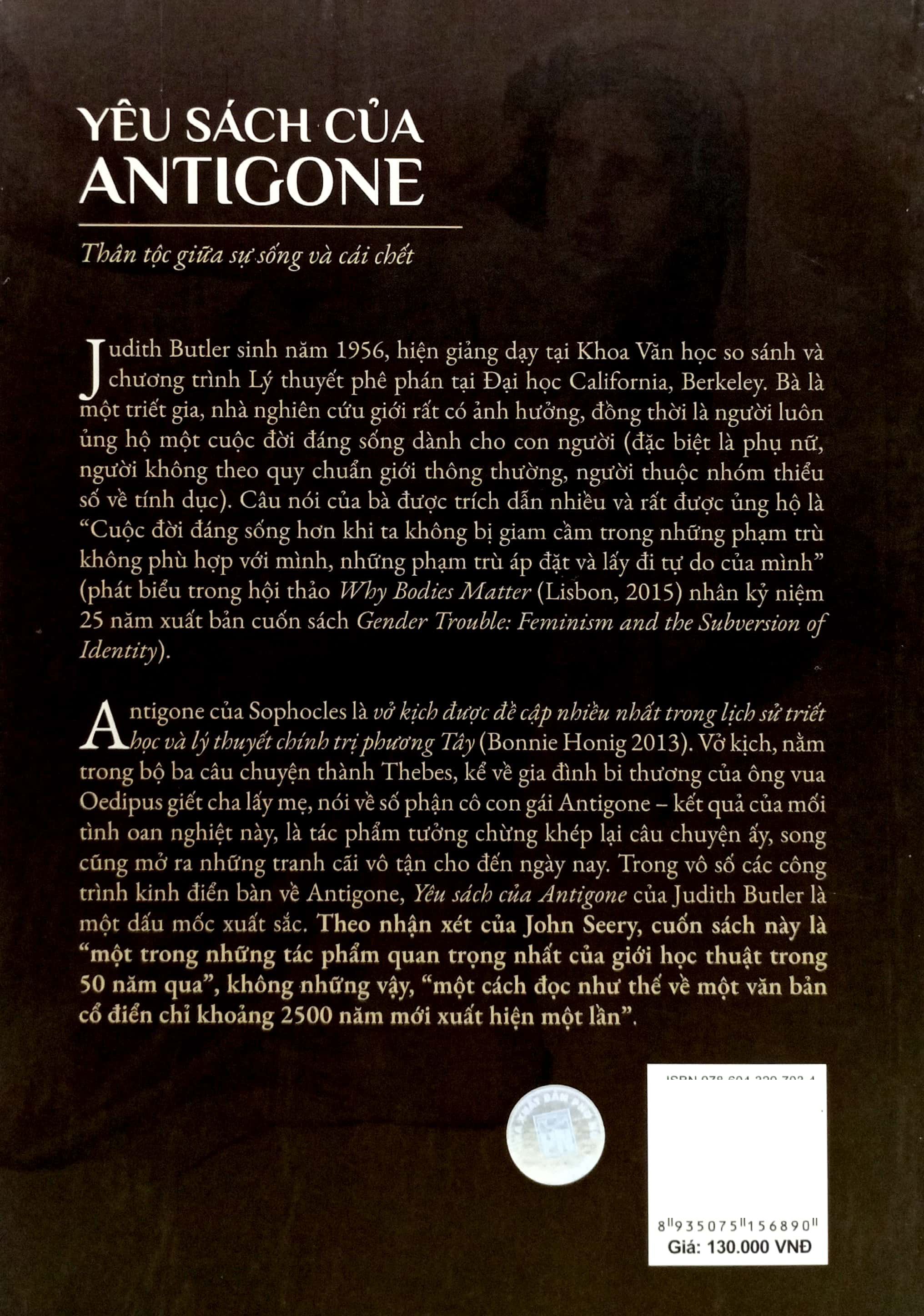 yêu sách của antigone - thân tộc giữa sự sống và cái chết