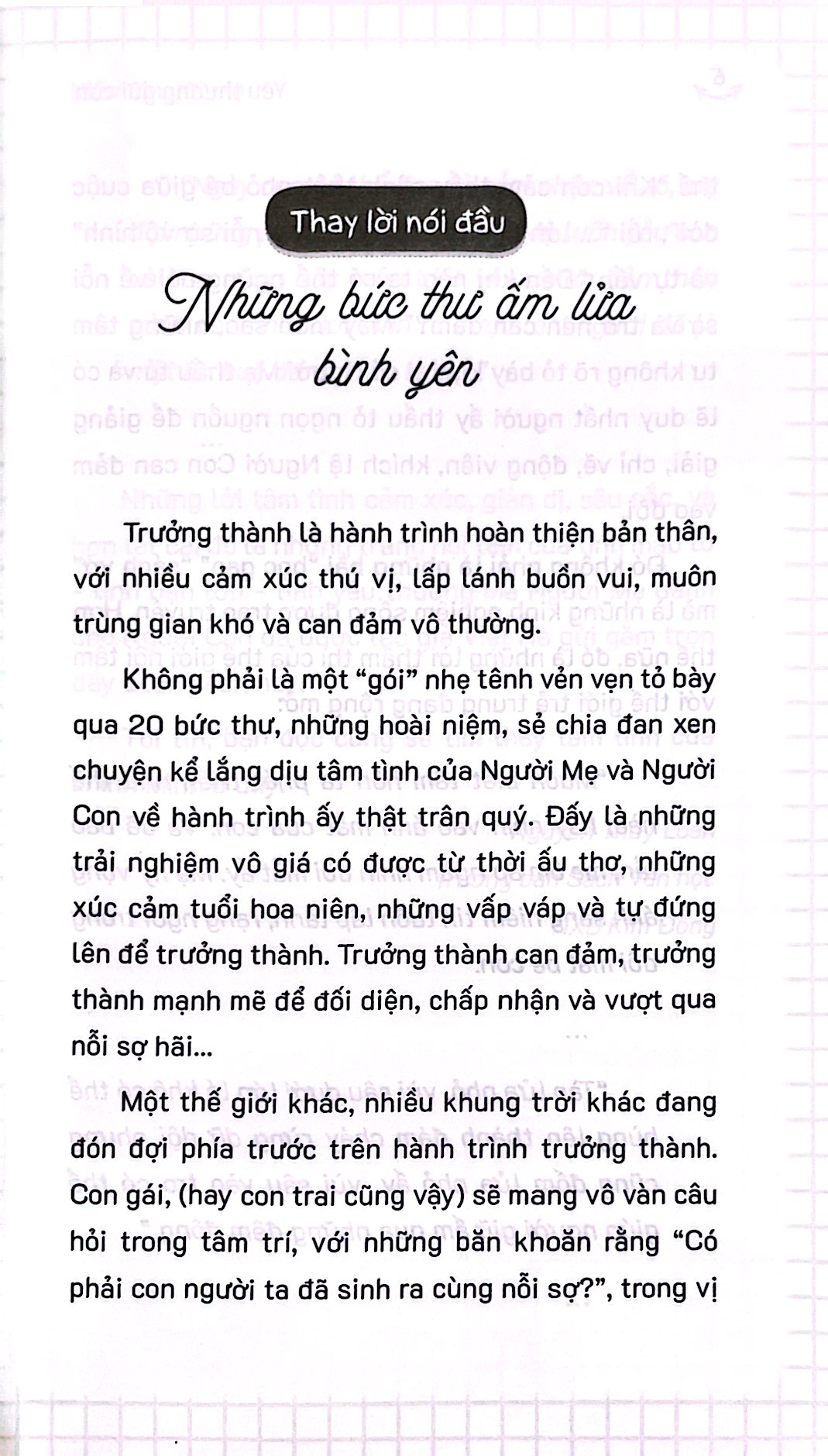 yêu thương gửi con - niềm tin gửi mẹ