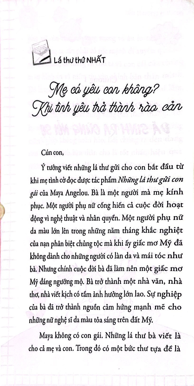 yêu thương gửi con - niềm tin gửi mẹ