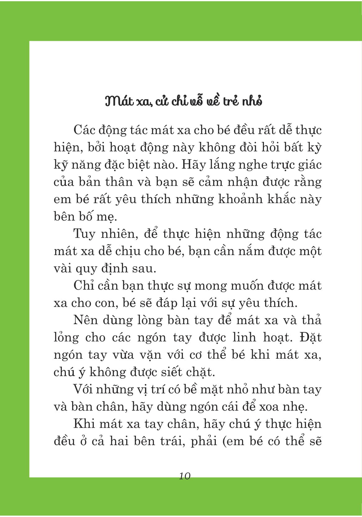 yêu thương từ bàn tay mẹ - 100 liệu pháp thư giãn và mát xa cho bé