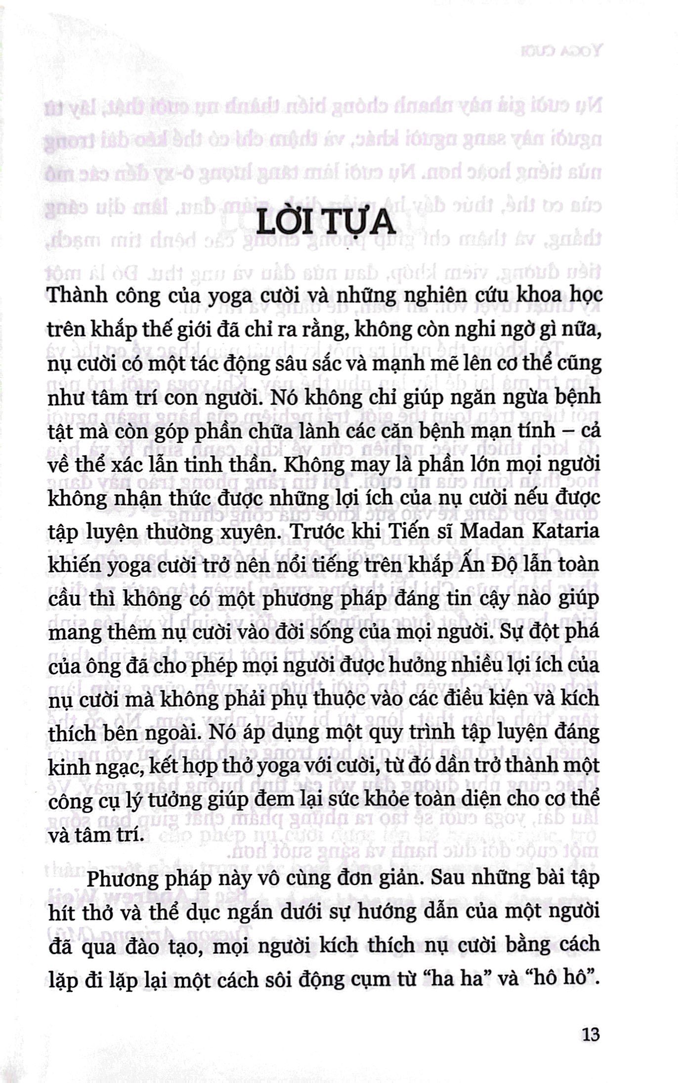 yoga cười - những bài tập cười hàng ngày để có sức khoẻ và hạnh phúc dài lâu