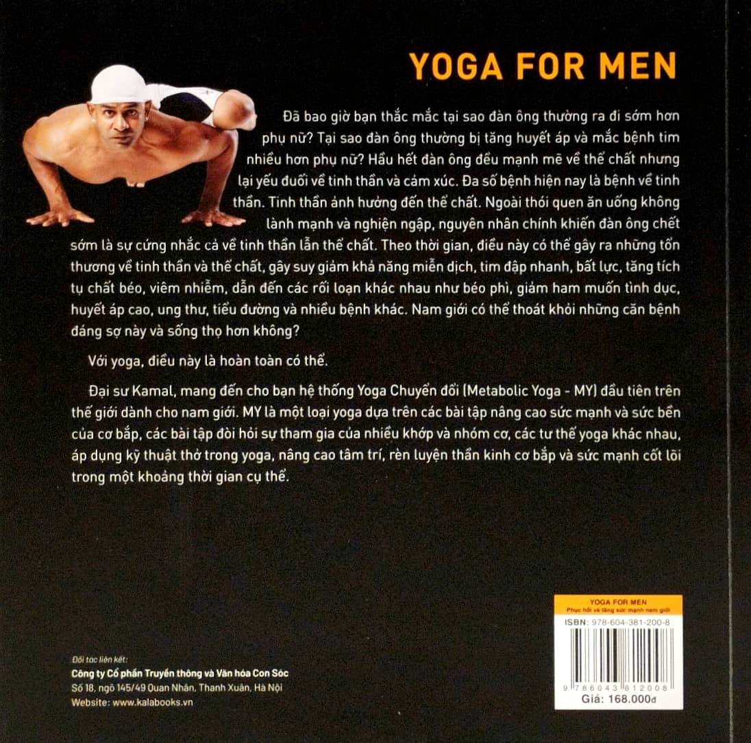 yoga for men - phục hồi và tăng sức mạnh nam giới