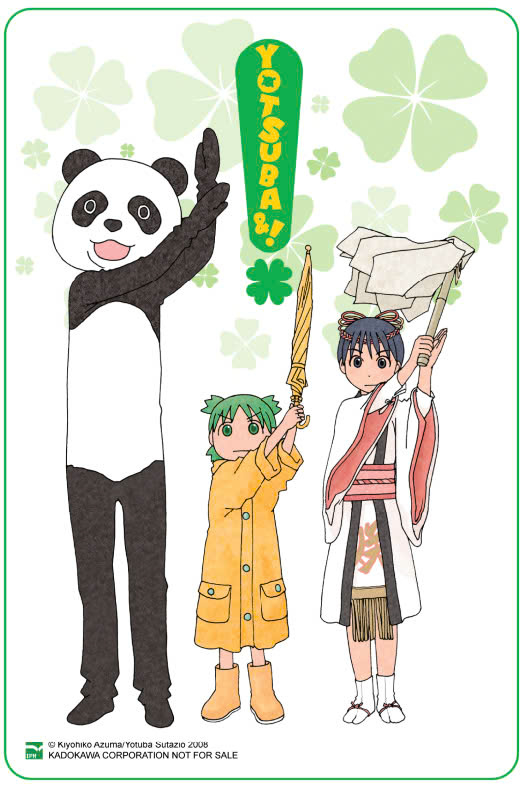 yotsuba&! - tập 8 - bản đặc biệt - tặng kèm bìa áo đặc biệt + clear card “bộ ba kì lạ”