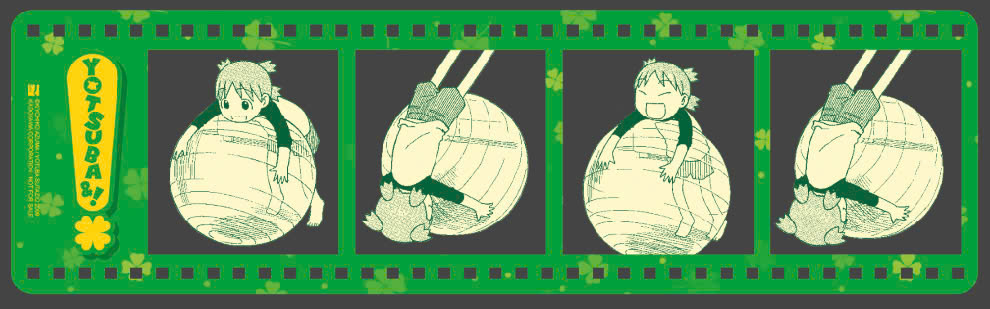 yotsuba&! - tập 9 - bản đặc biệt - tặng kèm bìa áo đặc biệt + photo strip “lăn lăn lăn”