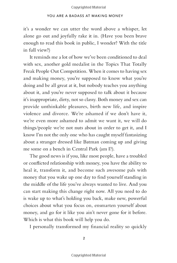 you are a badass at making money