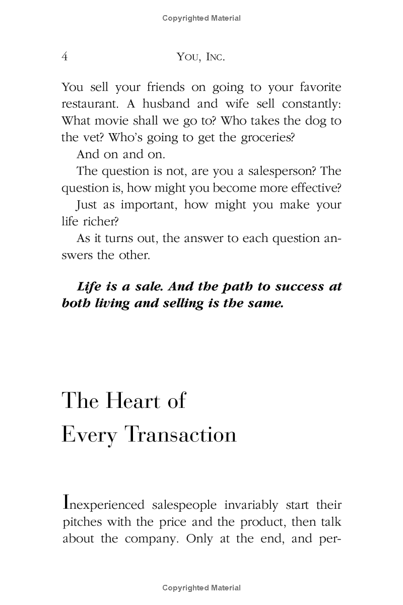 you, inc: the art of selling yourself